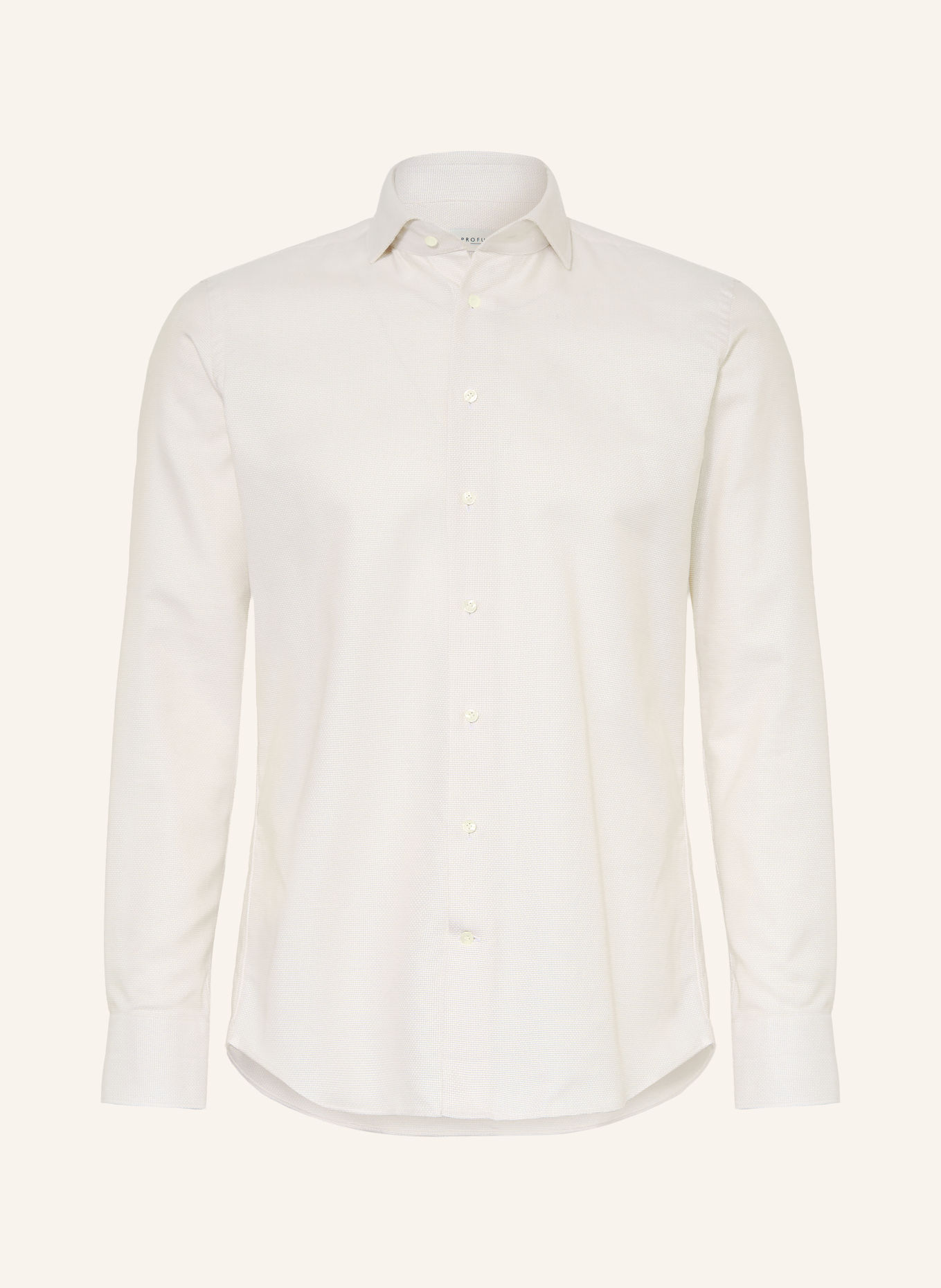 PROFUOMO Chemise coupe slim: BEIGE