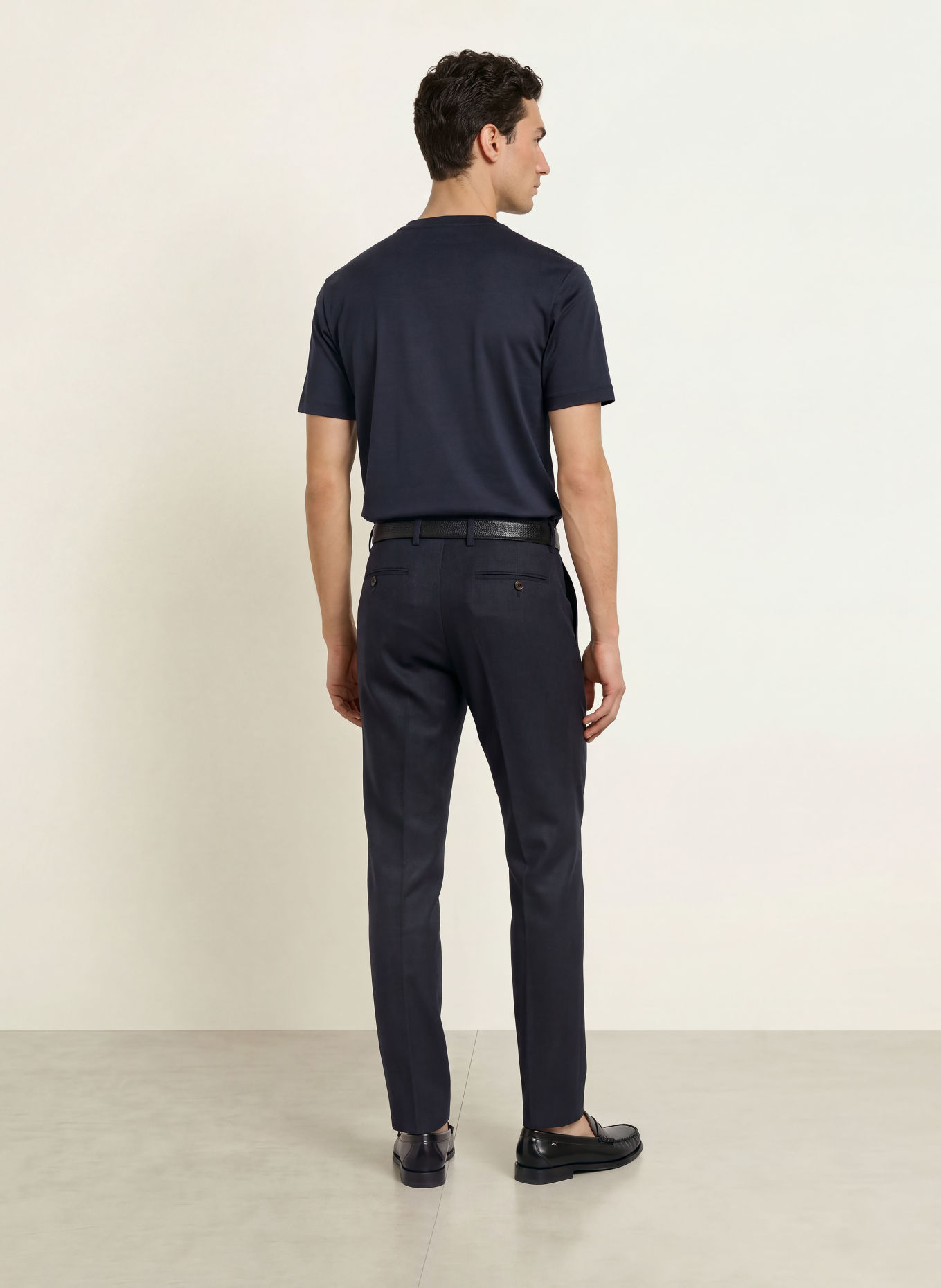 PROFUOMO T-shirt: BLEU FONCÉ