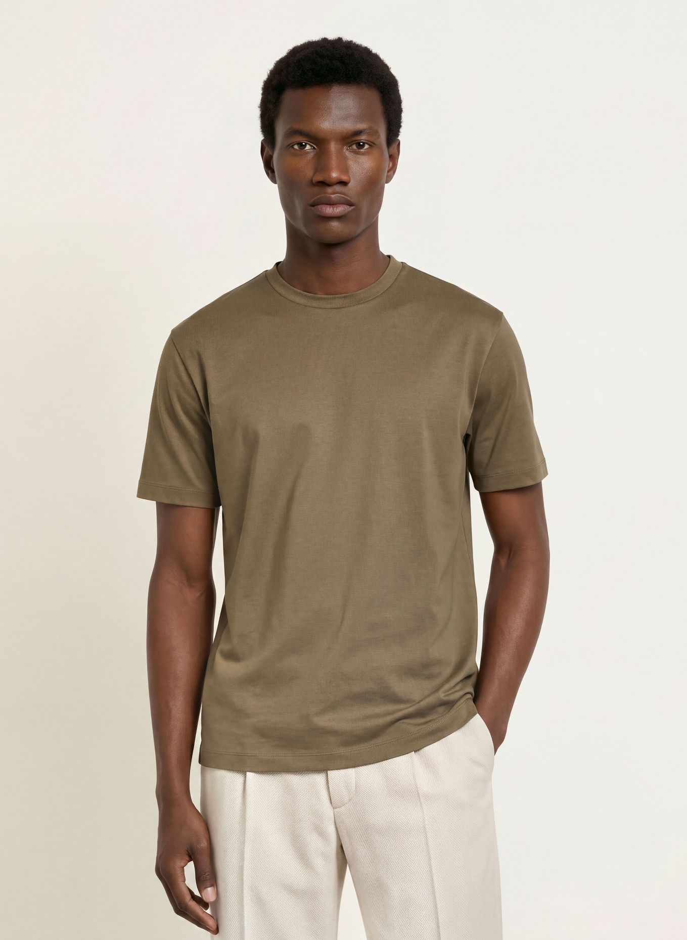 PROFUOMO T-shirt: KAKI