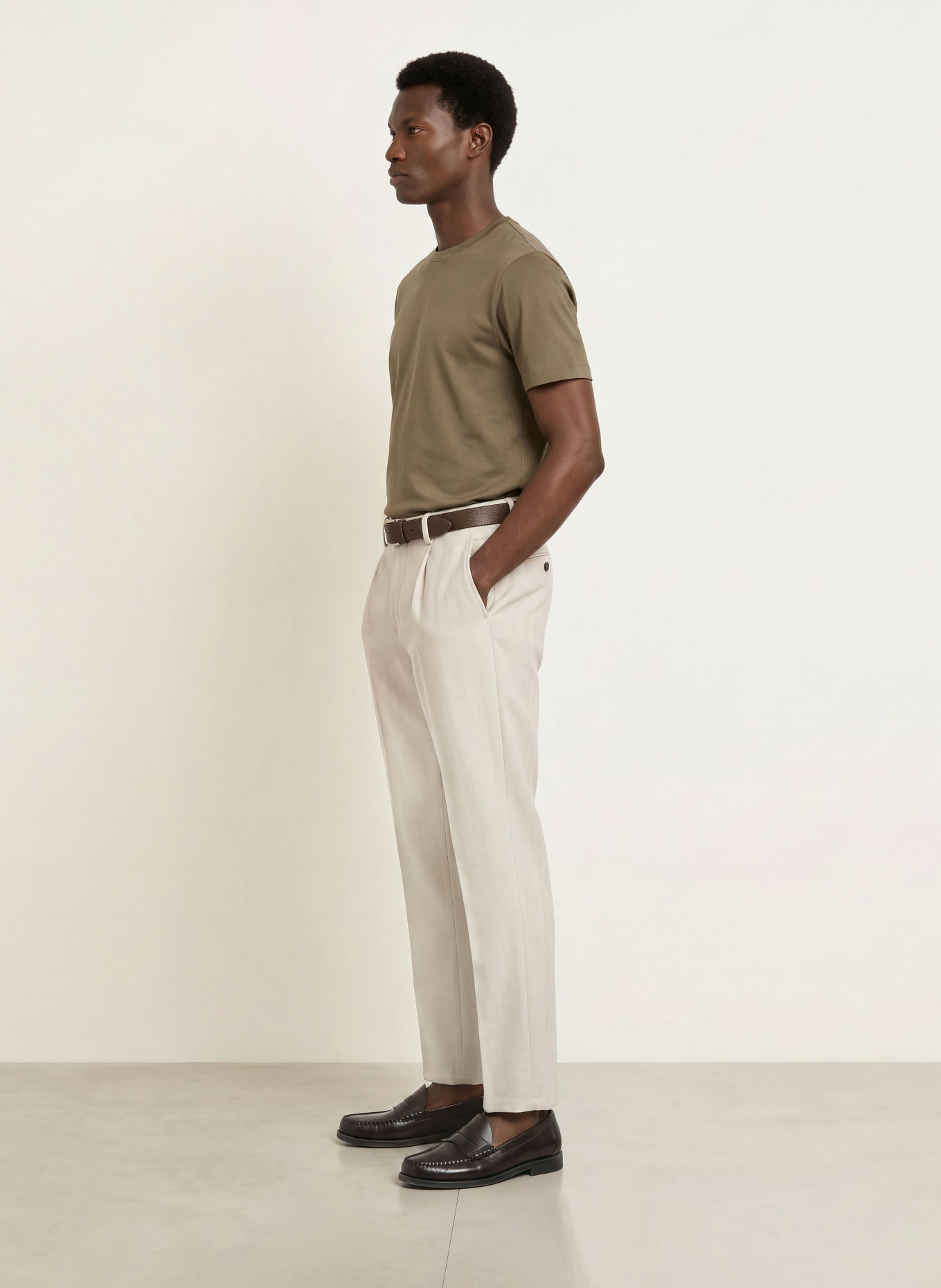 PROFUOMO T-shirt: KAKI