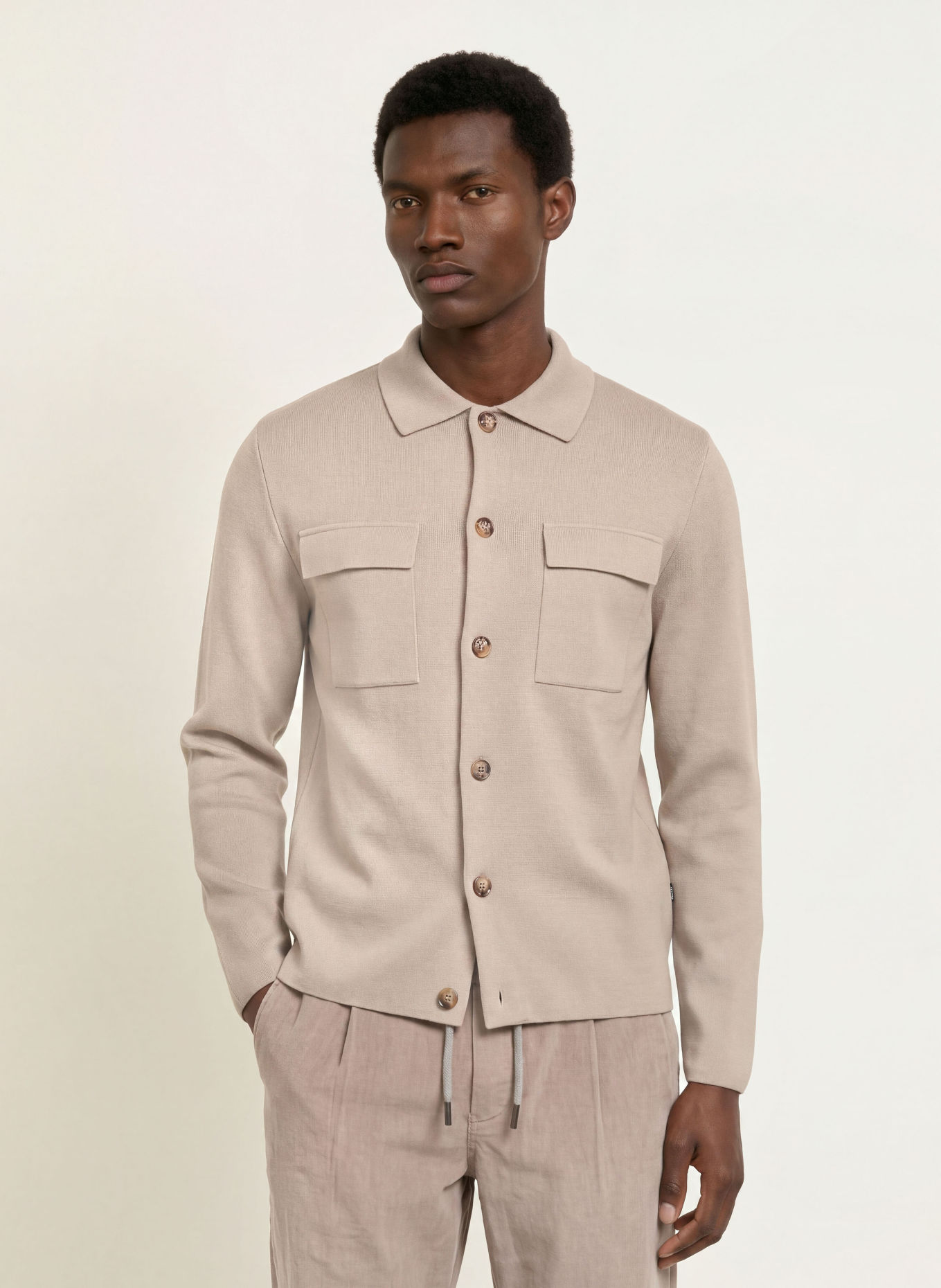 MAERZ MUENCHEN Cardigan: BEIGE