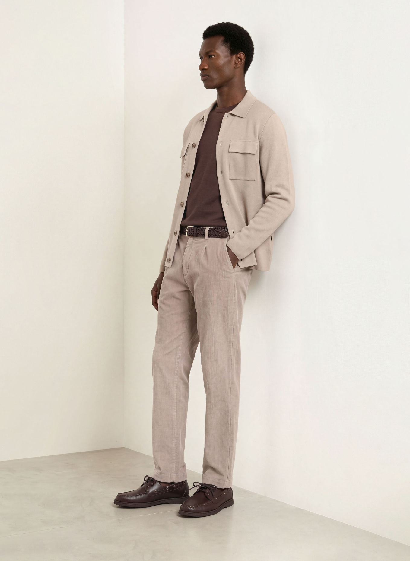 MAERZ MUENCHEN Cardigan: BEIGE