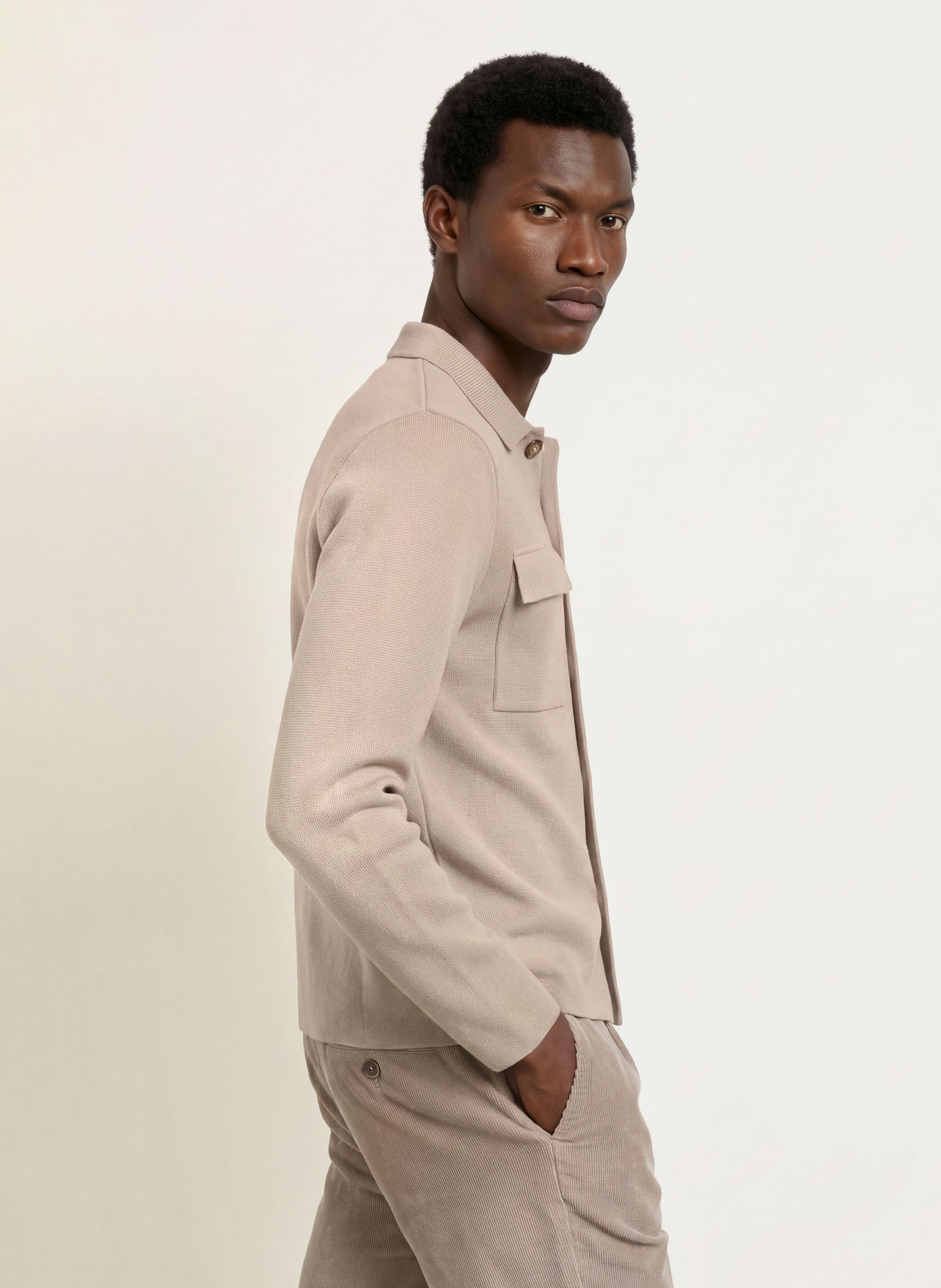 MAERZ MUENCHEN Cardigan: BEIGE