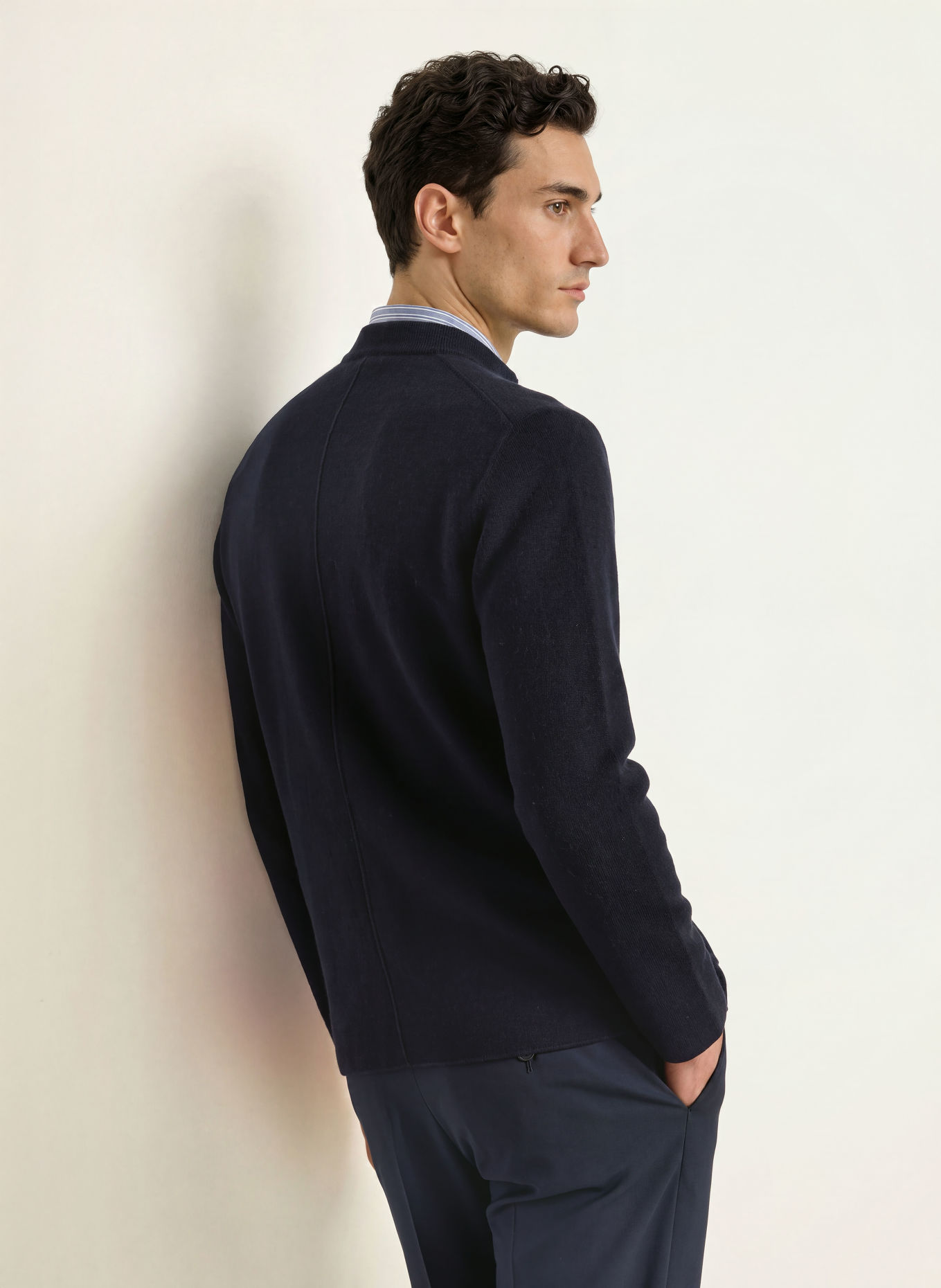 MAERZ MUENCHEN Strickjacke: DUNKELBLAU