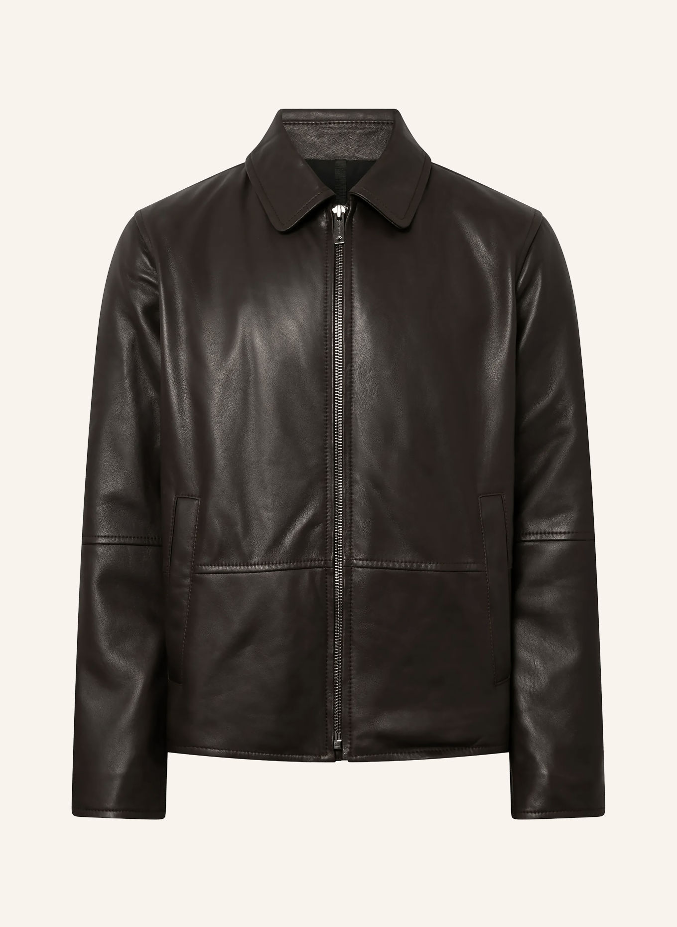 STRELLSON Lederjacke KELLAN: DUNKELBRAUN