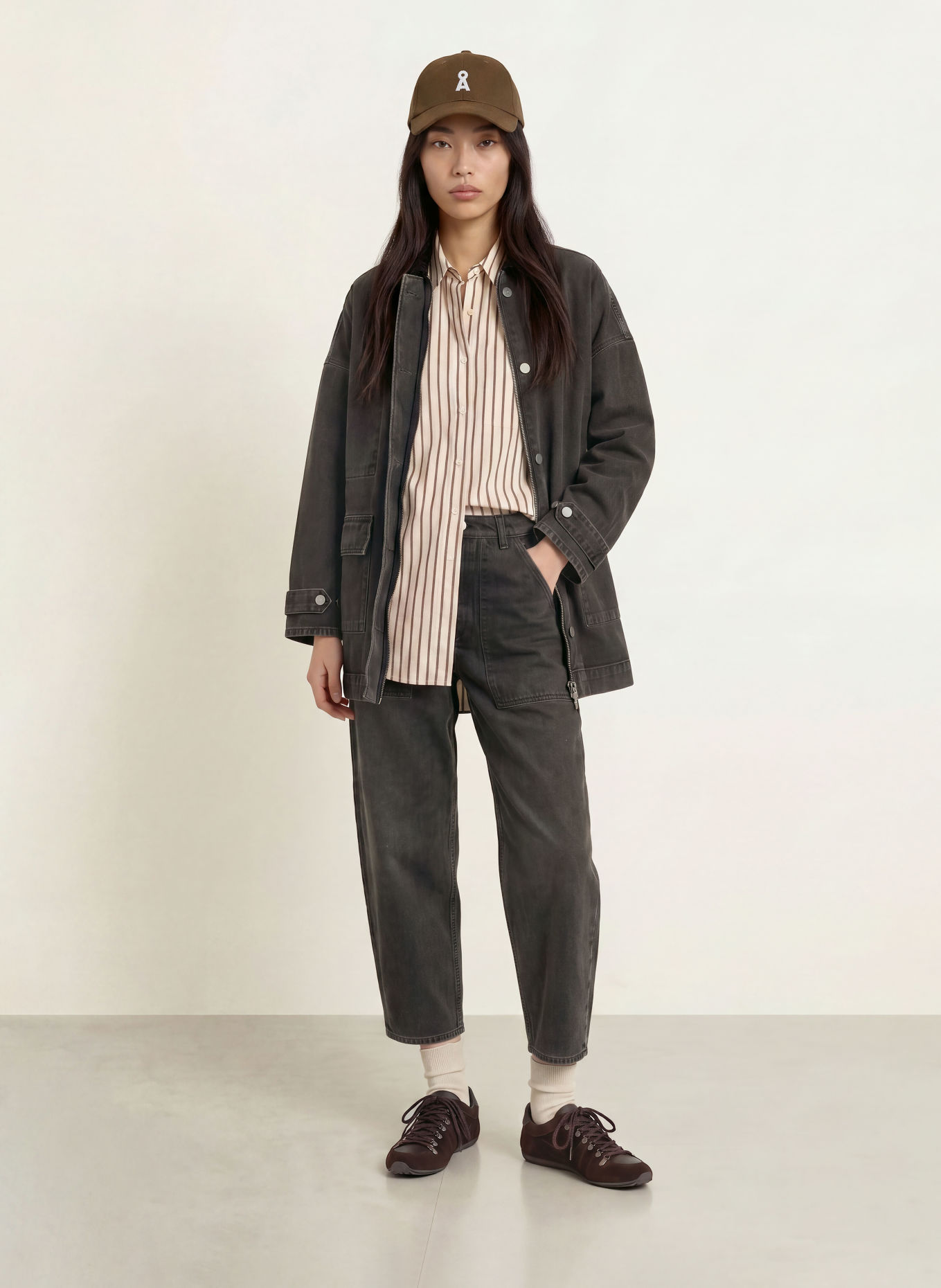ARMEDANGELS Oversized spijkerjas: 3702 nutmeg
