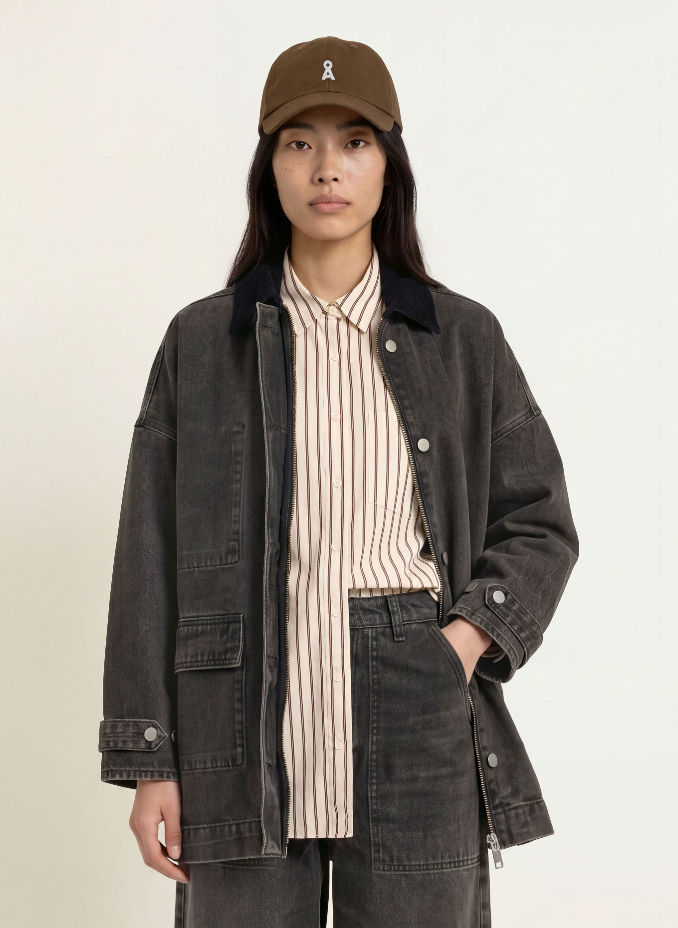 ARMEDANGELS Oversized spijkerjas: 3702 nutmeg