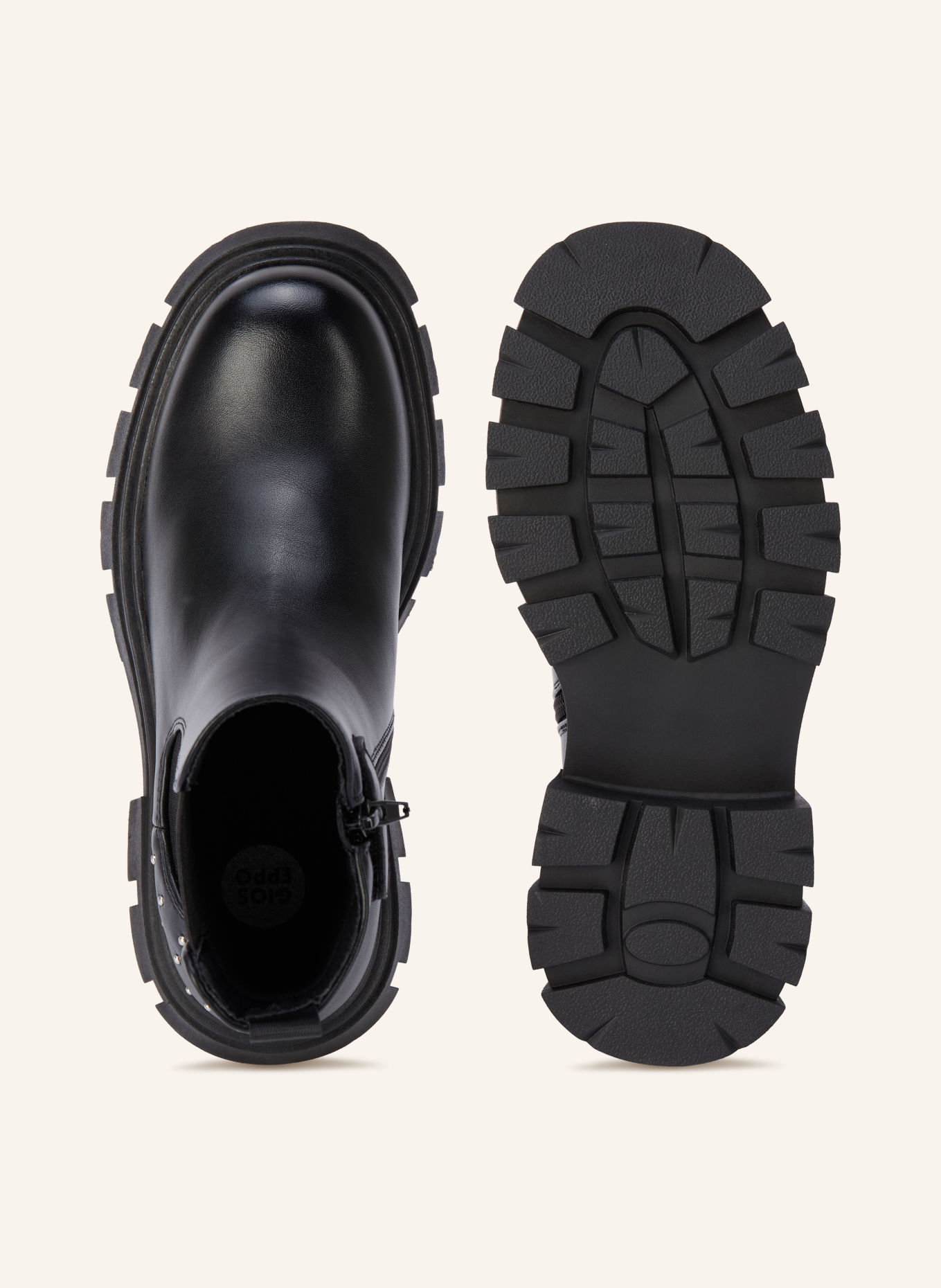 GIOSEPPO Chelsea-Boots mit Nieten: SCHWARZ