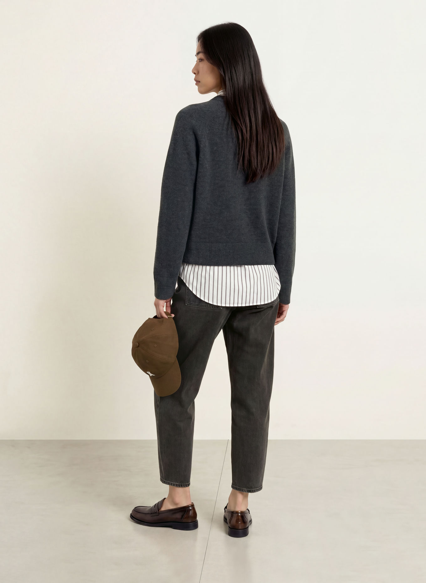 ARMEDANGELS Pullover: DUNKELGRAU