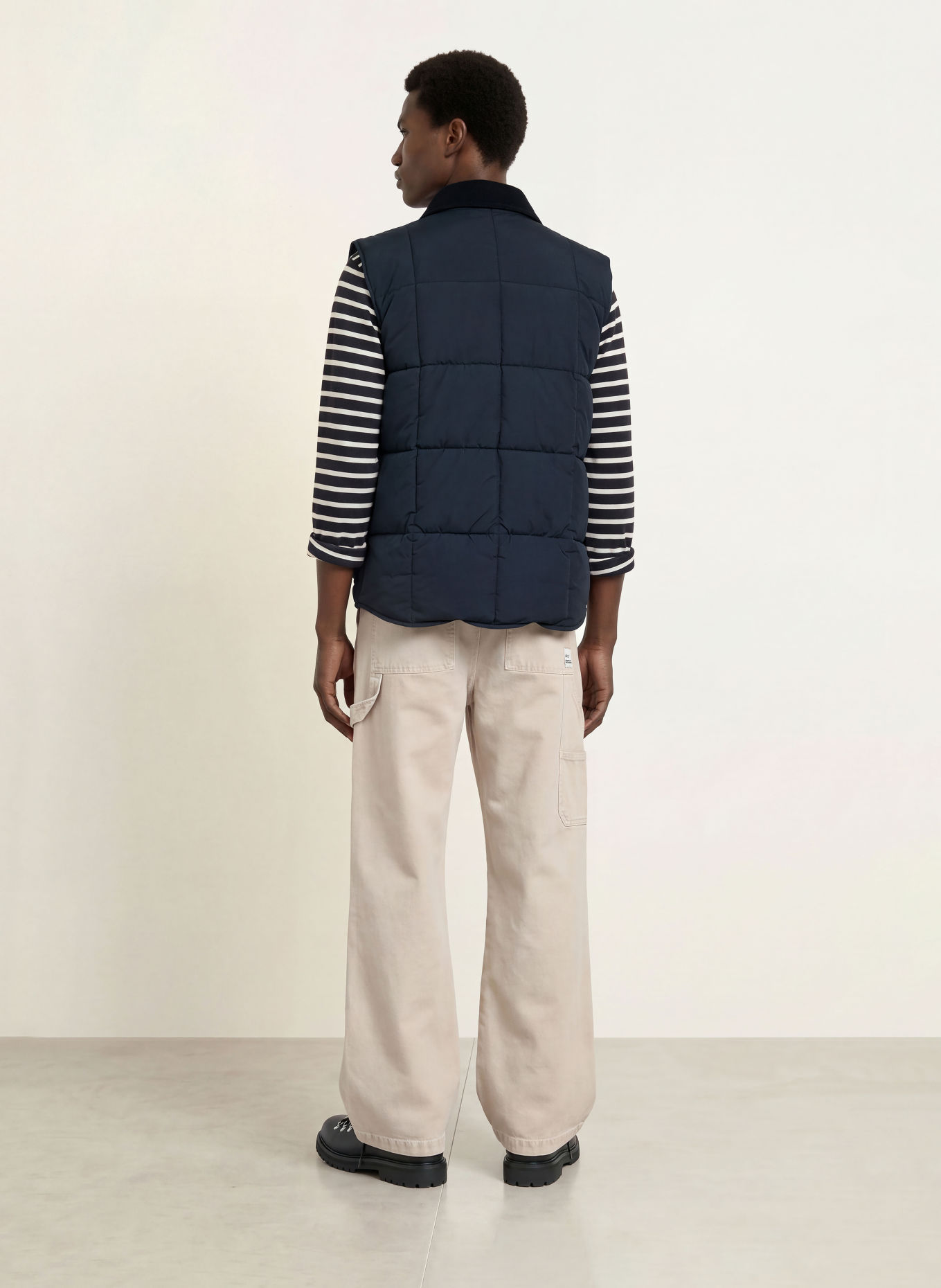 A.P.C. Gewatteerd vest JIMMY: DONKERBLAUW