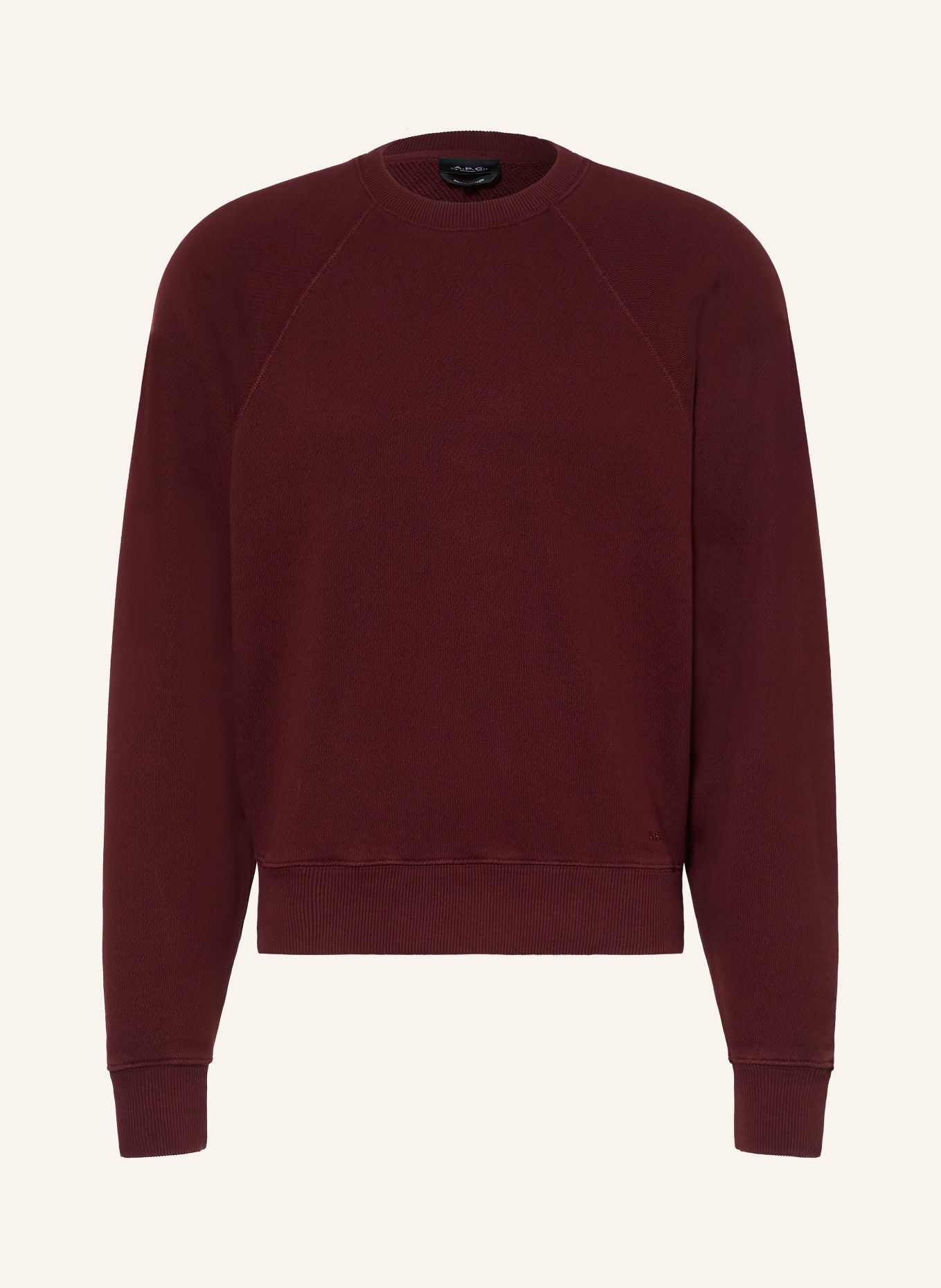 A.P.C. TIM Sweatshirt: DARK RED