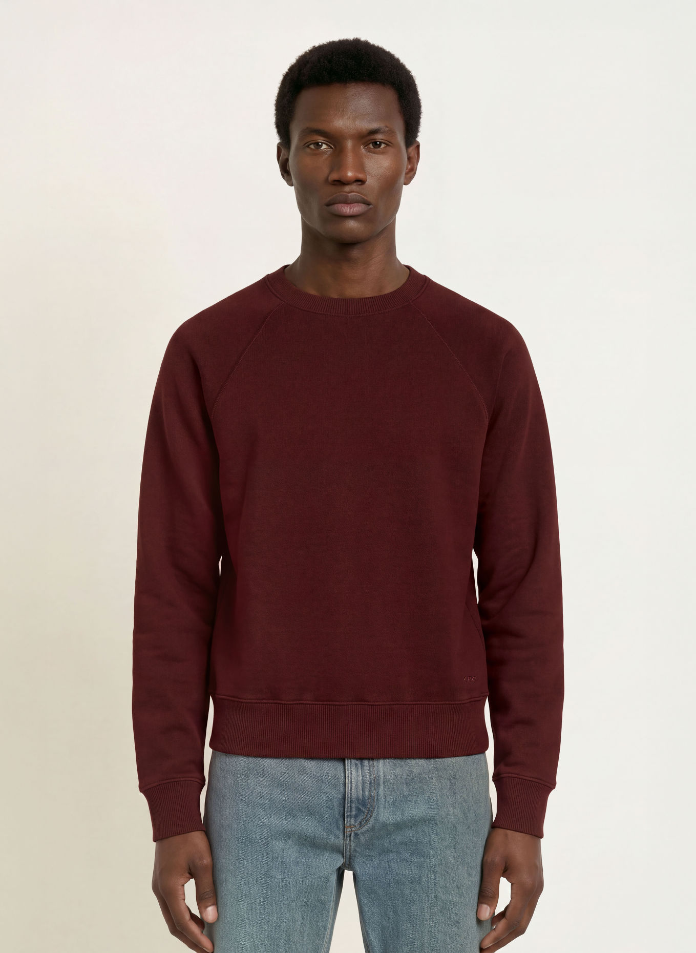 A.P.C. TIM Sweatshirt: DARK RED