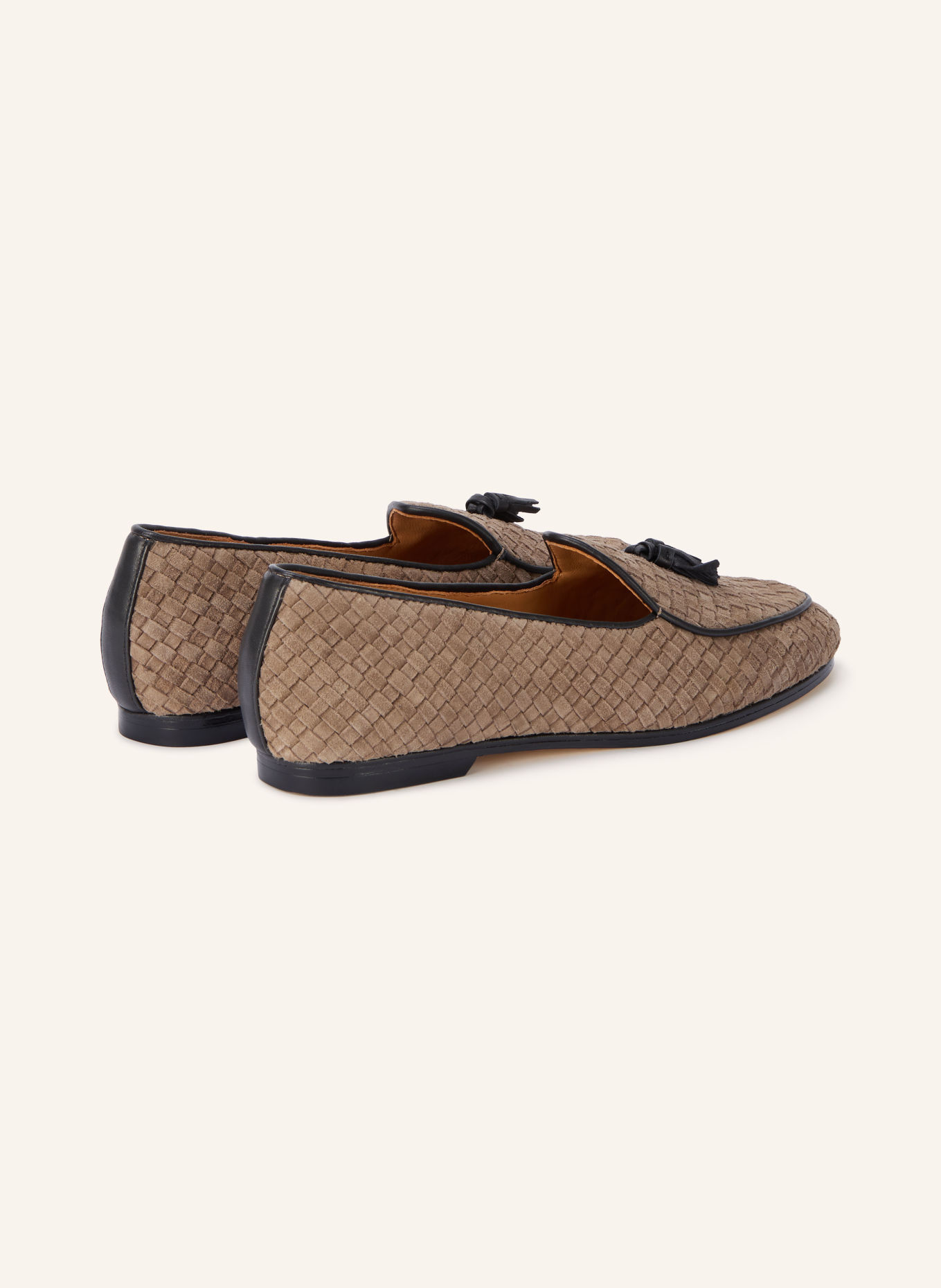 Naghedi Loafers LUCCA: LICHTBRUIN / ZWART