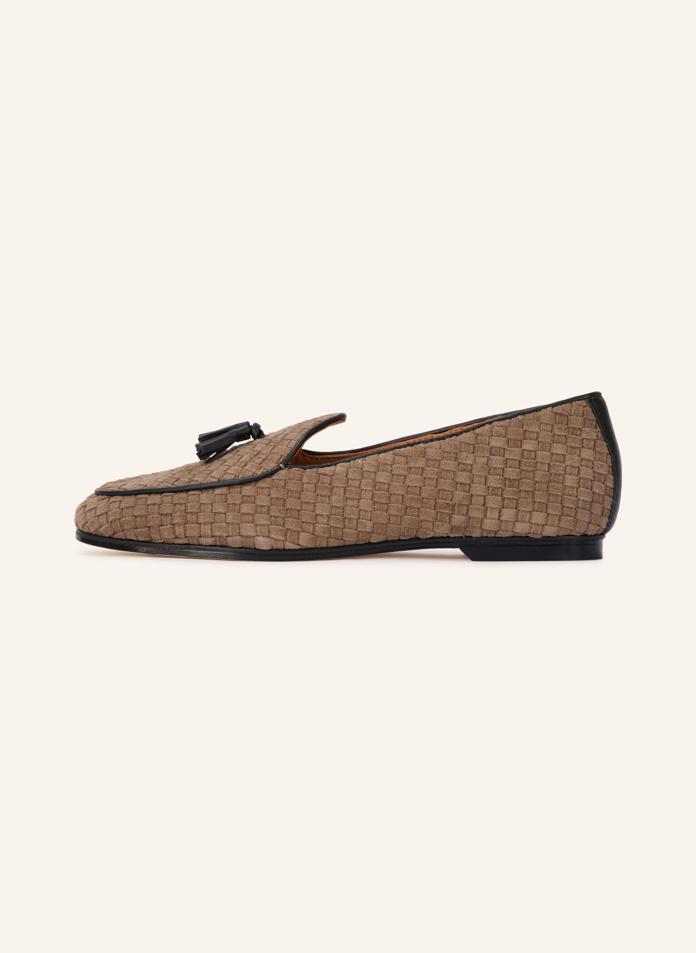 Naghedi Loafers LUCCA: LICHTBRUIN / ZWART