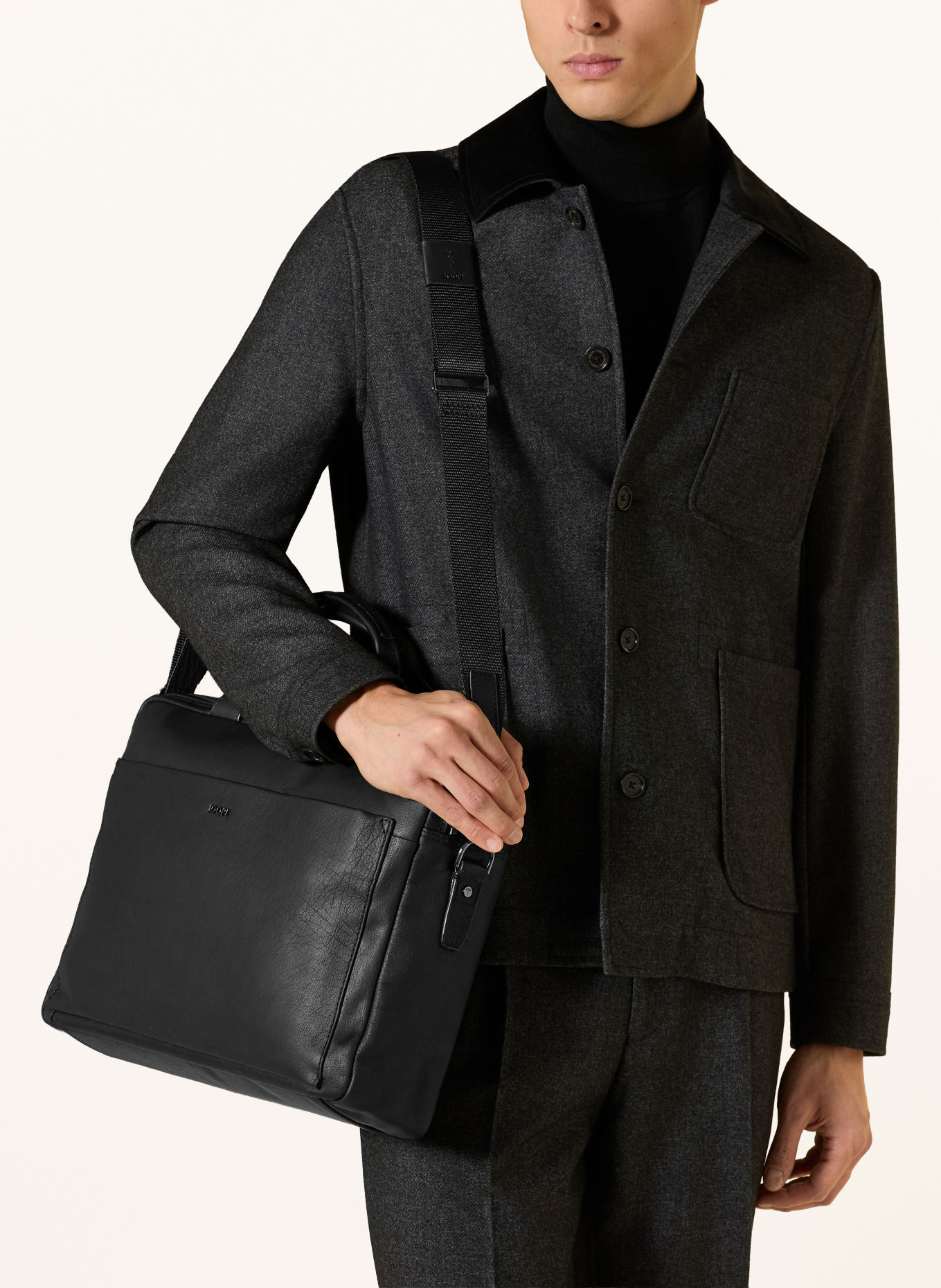 JOOP! TERAMO PANDION Laptop Bag: BLACK
