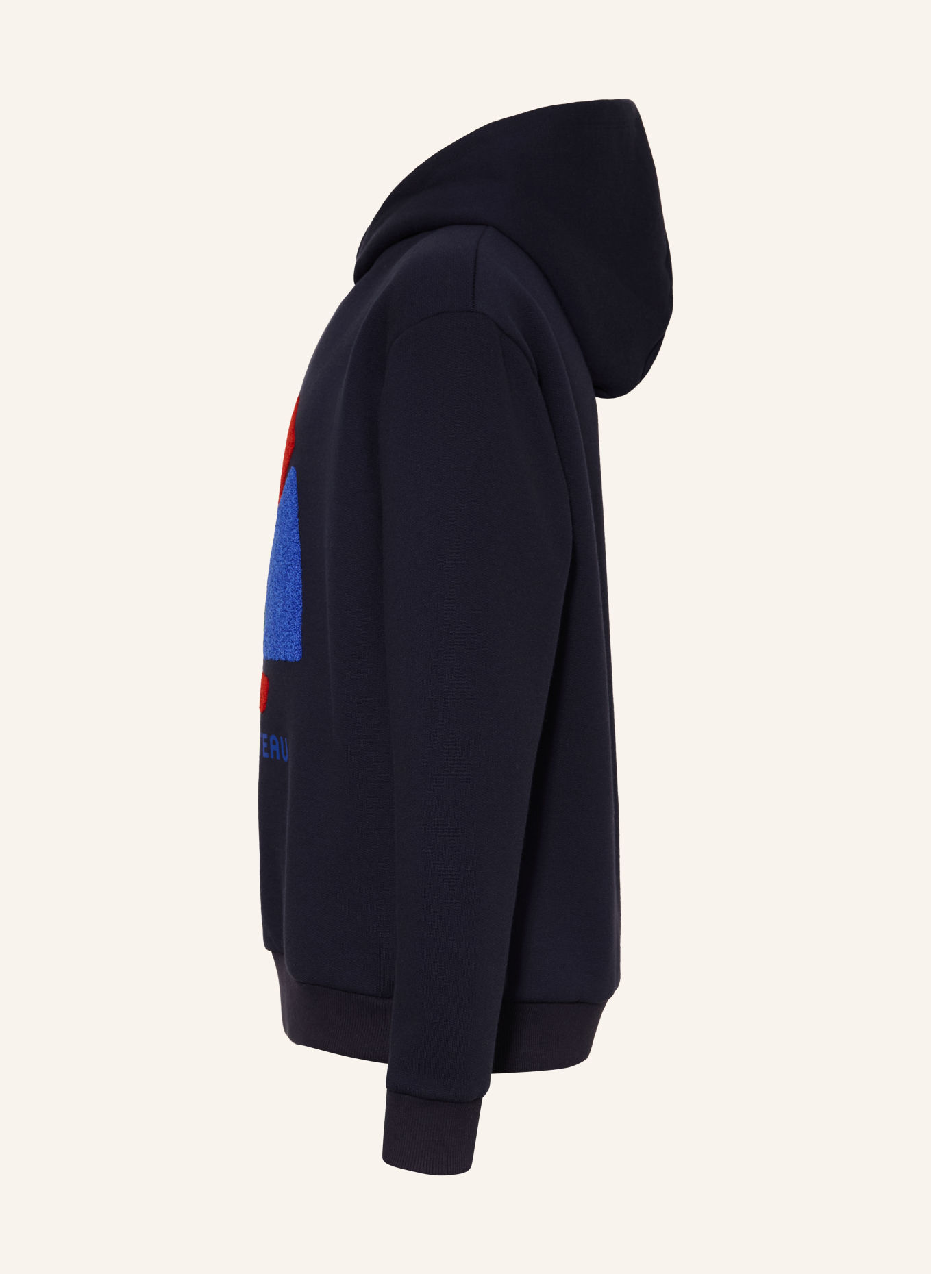 PETIT BATEAU Bluza z kapturem: GRANATOWY / CZERWONY / JASKRAWY ŻÓŁTY