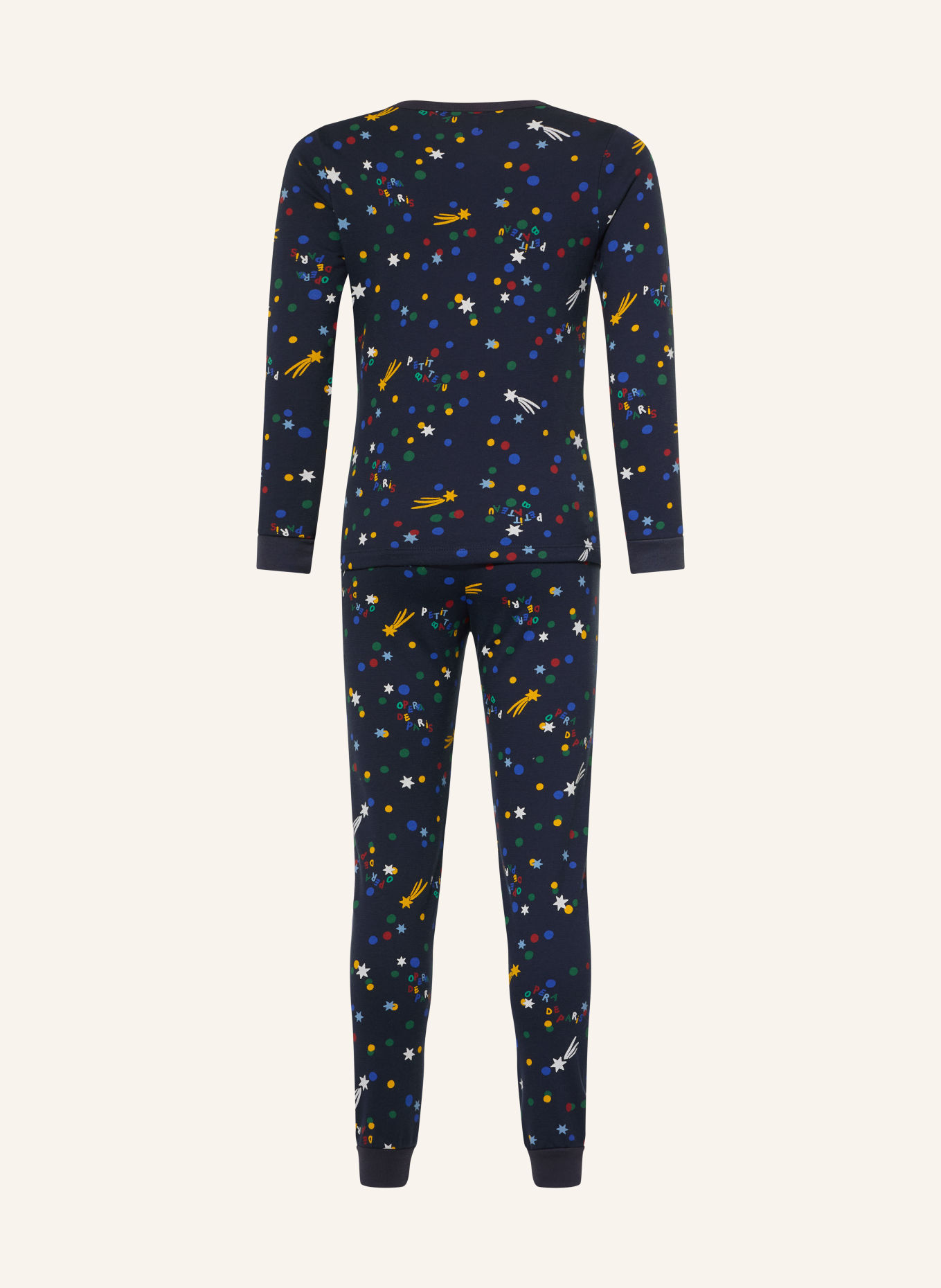 PETIT BATEAU Pyjama: DONKERBLAUW / GEEL / GROEN