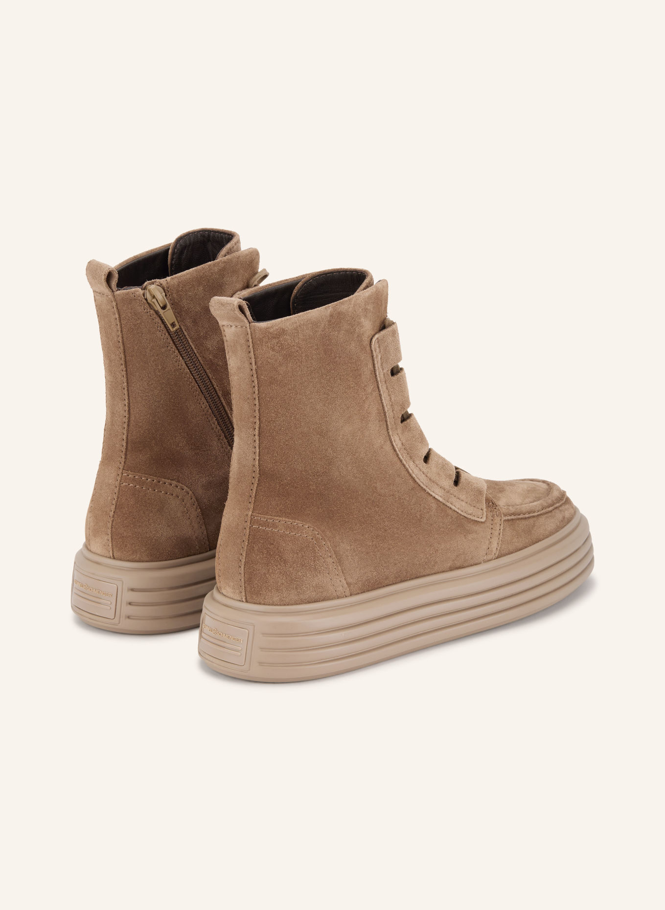 KENNEL & SCHMENGER Boots à lacets LILO: TAUPE