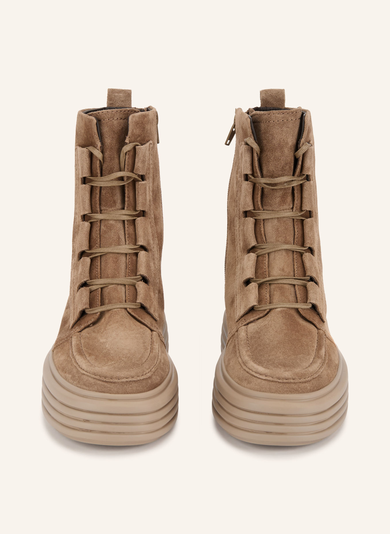 KENNEL & SCHMENGER Boots à lacets LILO: TAUPE