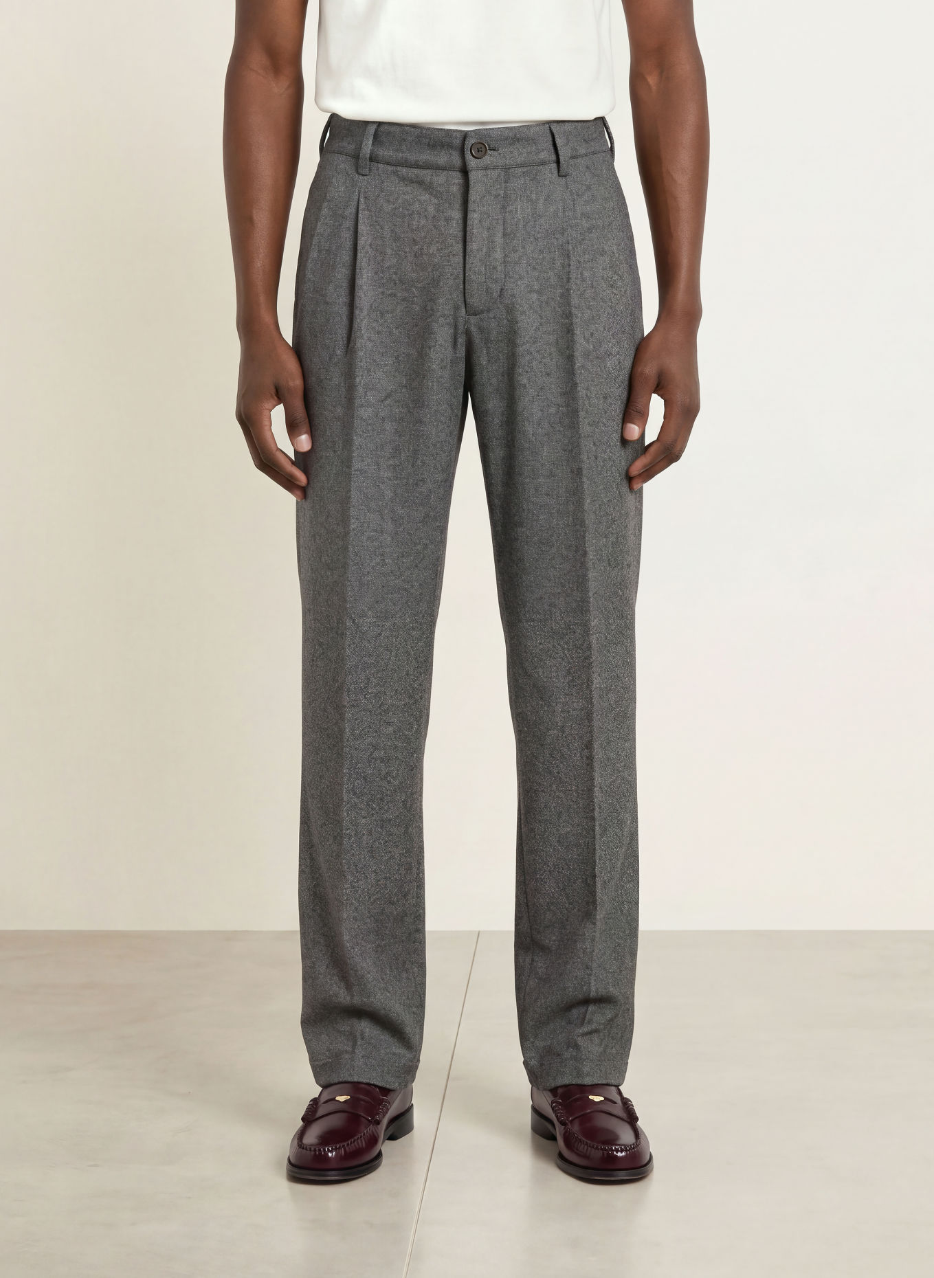 DRYKORN Anzughose LEEK Relaxed Fit: 6100 grau