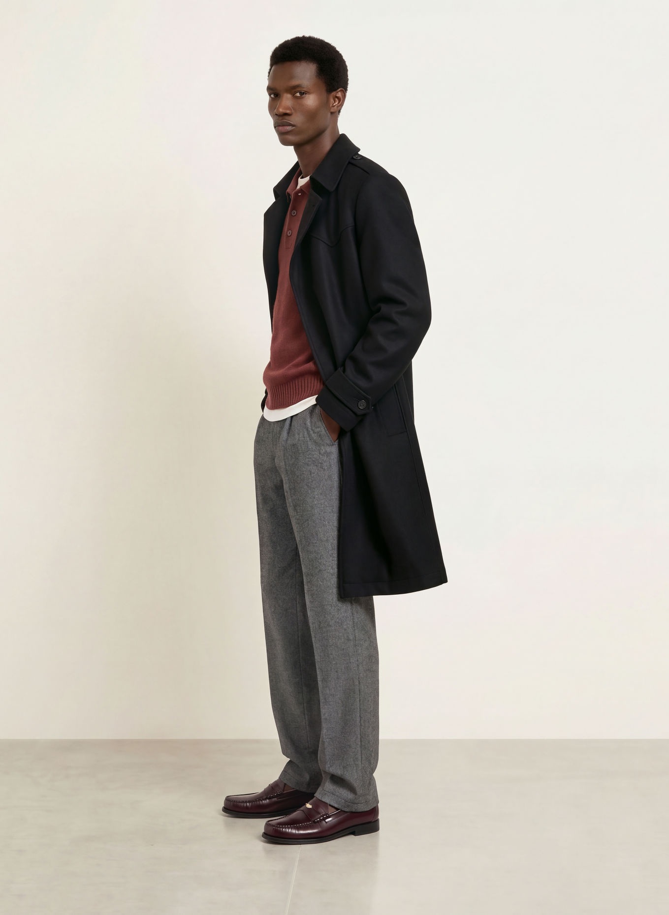 DRYKORN Anzughose LEEK Relaxed Fit: 6100 grau