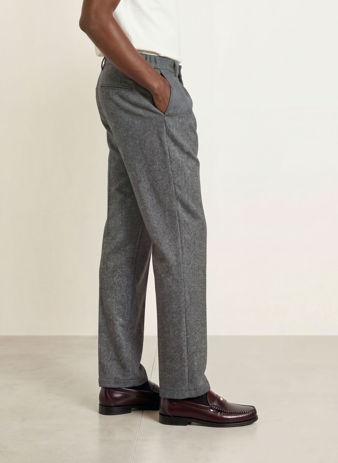 DRYKORN Anzughose LEEK Relaxed Fit: 6100 grau