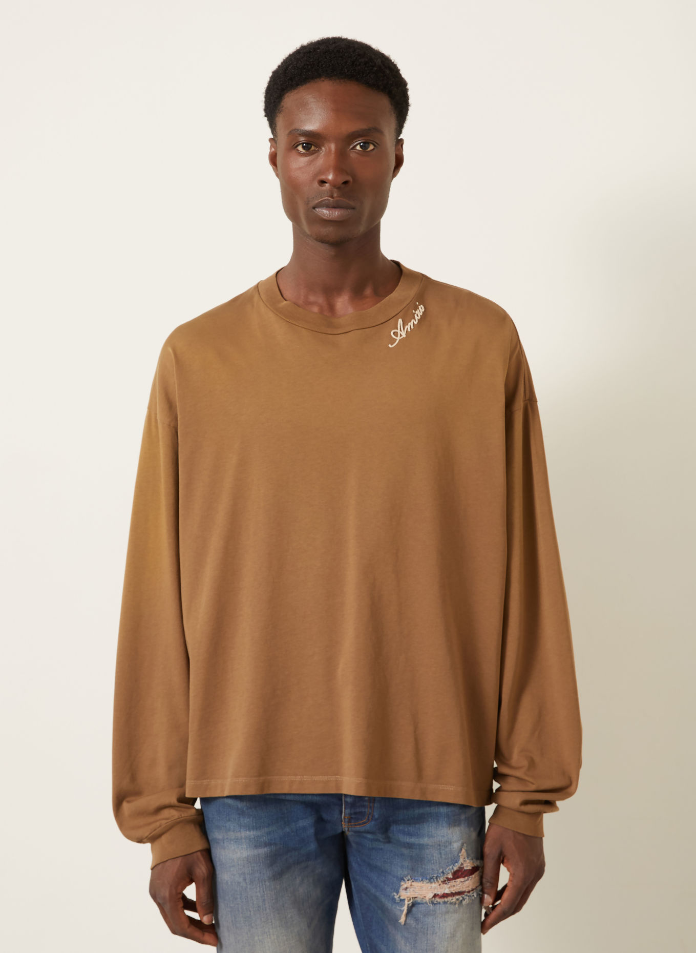 AMIRI Longsleeve: COGNAC