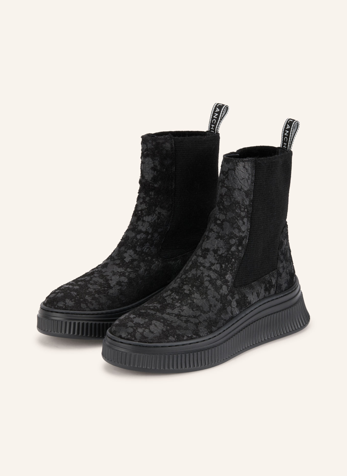 VOILE BLANCHE Chelsea boots FLAURENCE: ZWART