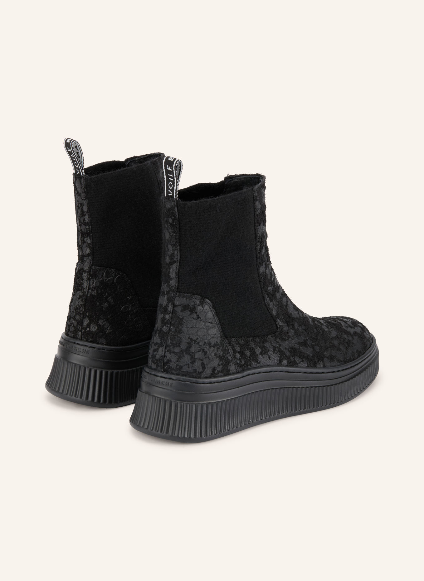 VOILE BLANCHE Chelsea boots FLAURENCE: ZWART