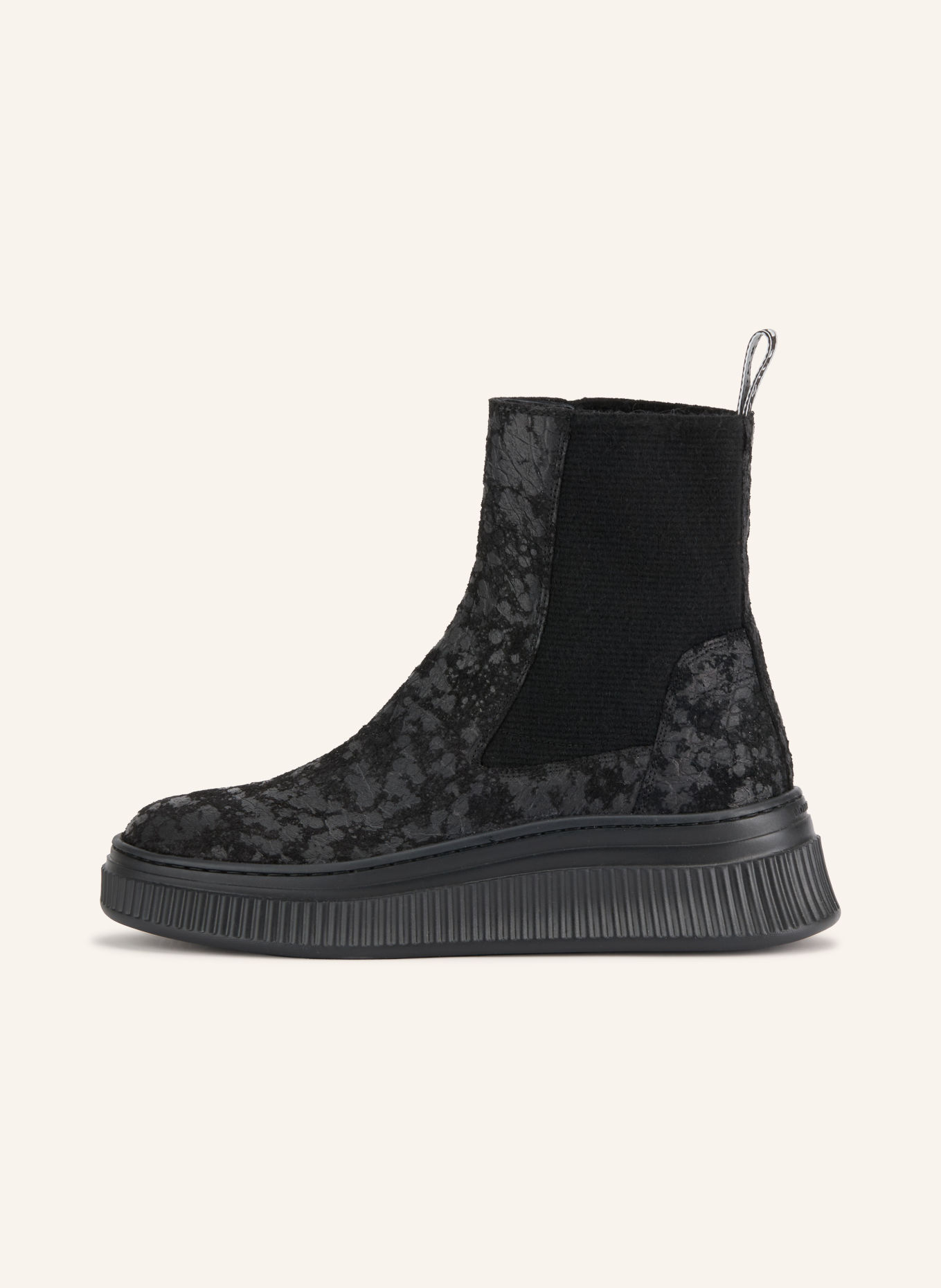 VOILE BLANCHE Chelsea boots FLAURENCE: ZWART