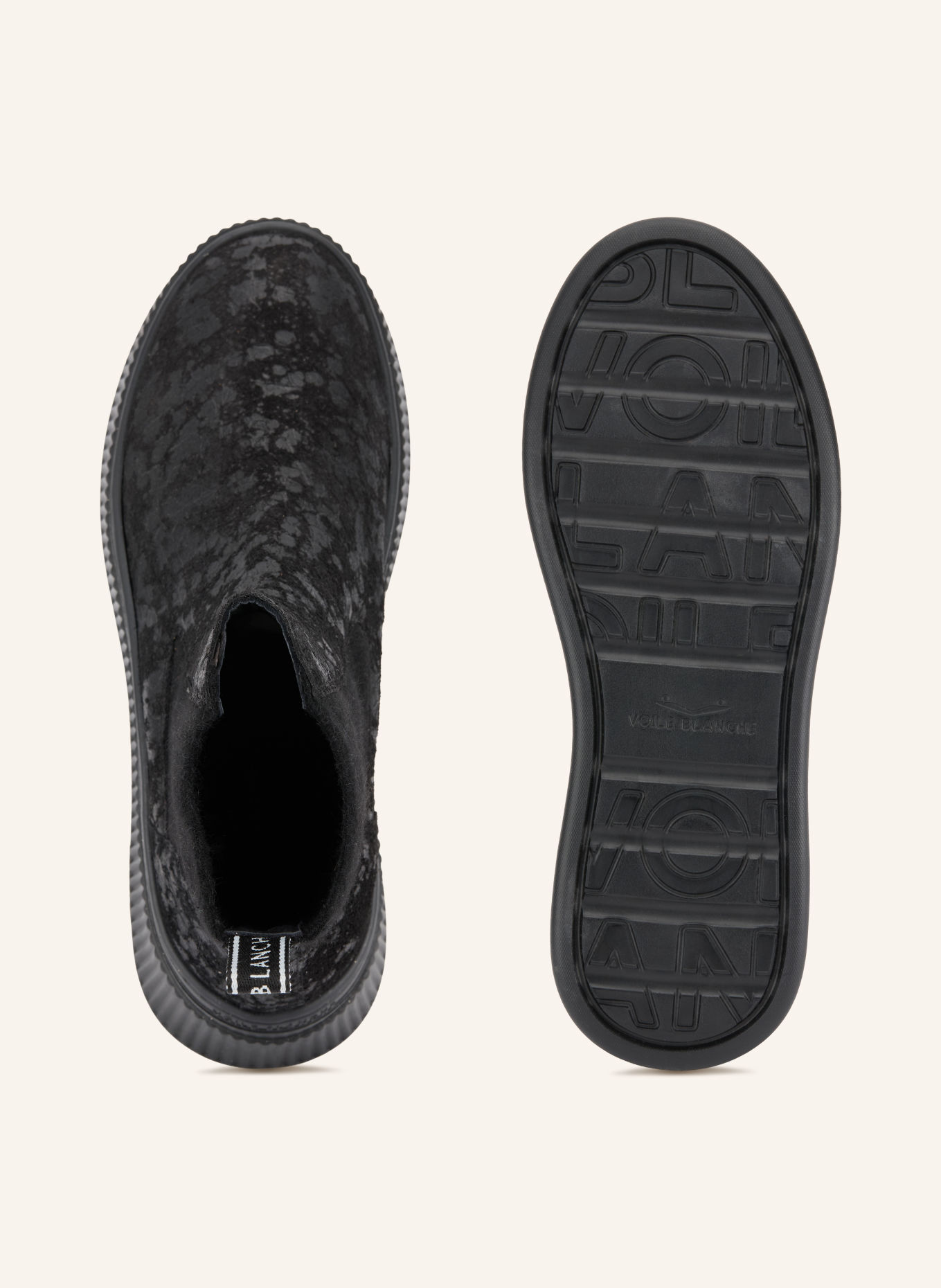 VOILE BLANCHE Chelsea boots FLAURENCE: ZWART