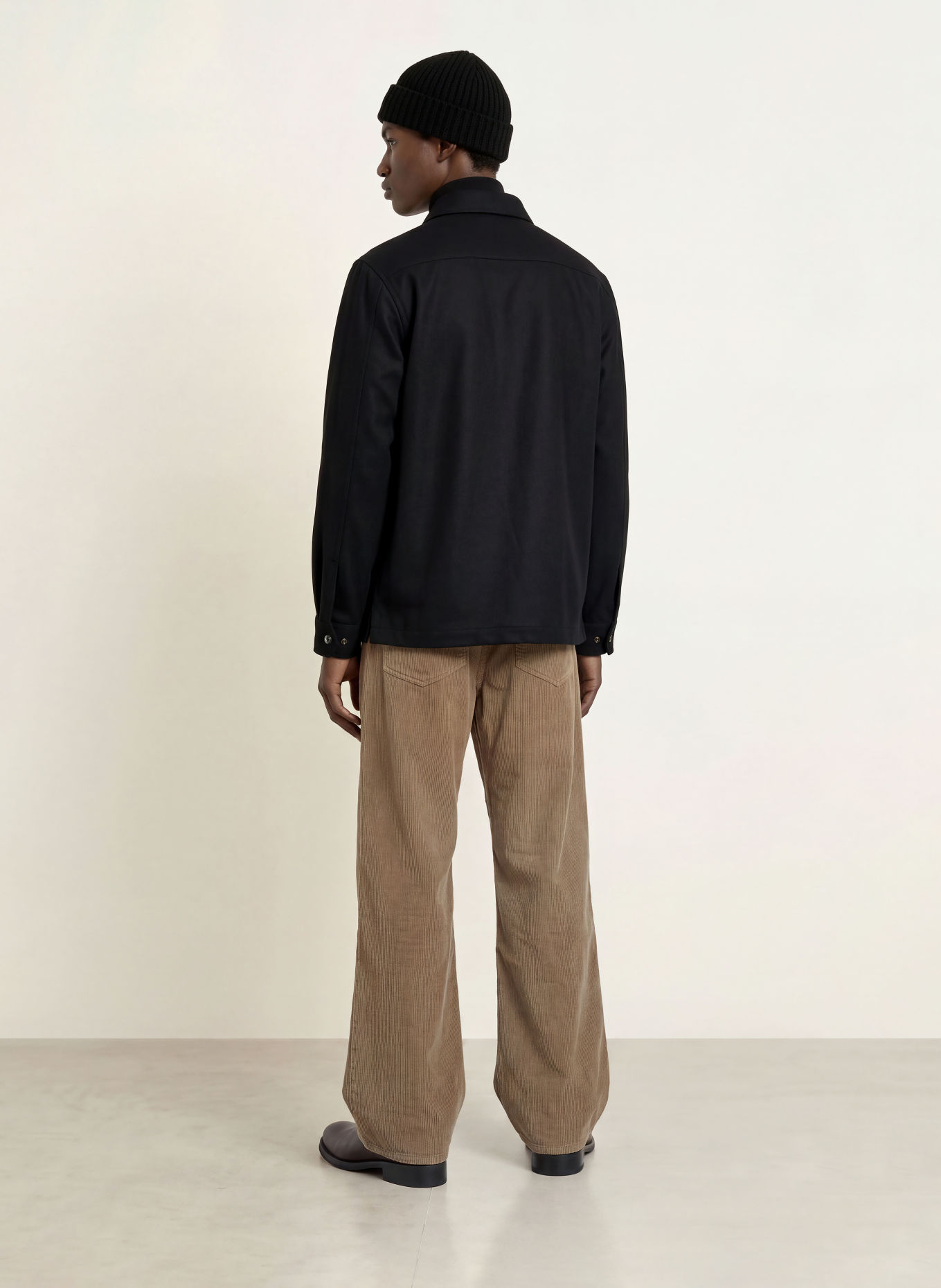BELSTAFF Flanellen Overjacket CASTLE: ZWART