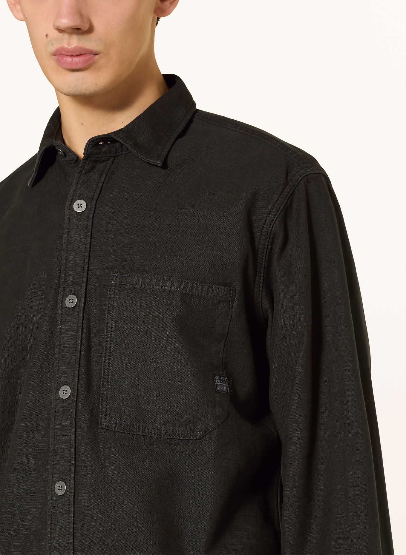 G-Star Regular-Fit Shirt: BLACK