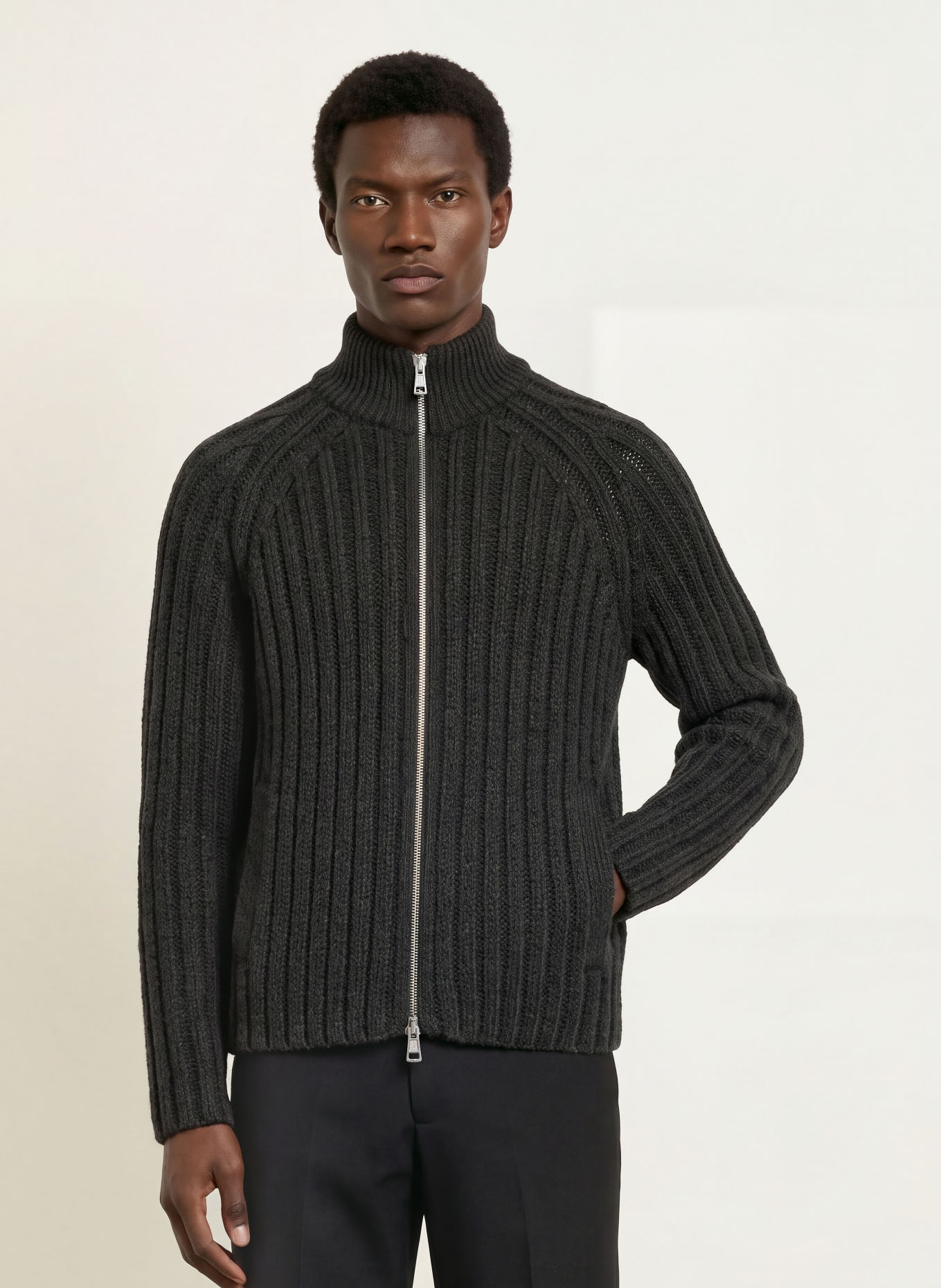 OUR LEGACY Vest van merinowol: DONKERGRIJS