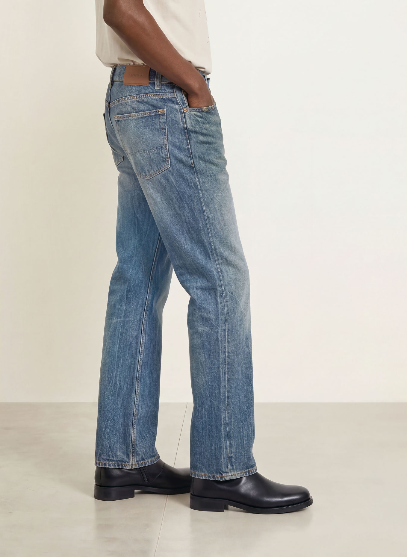 OUR LEGACY Džíny THIRD CUT Relaxed Fit: River Blue Wash