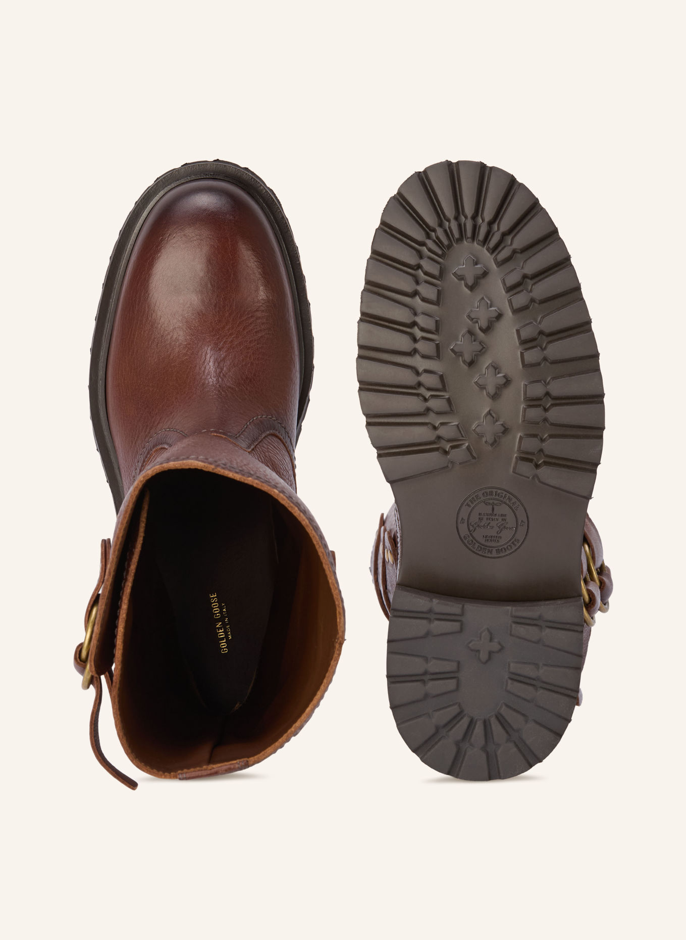 GOLDEN GOOSE Bikerboots KURT: BRUIN