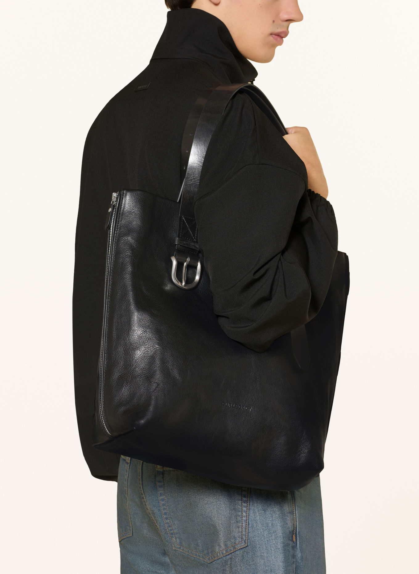 OUR LEGACY THROTTLE Shoulder Bag: BLACK