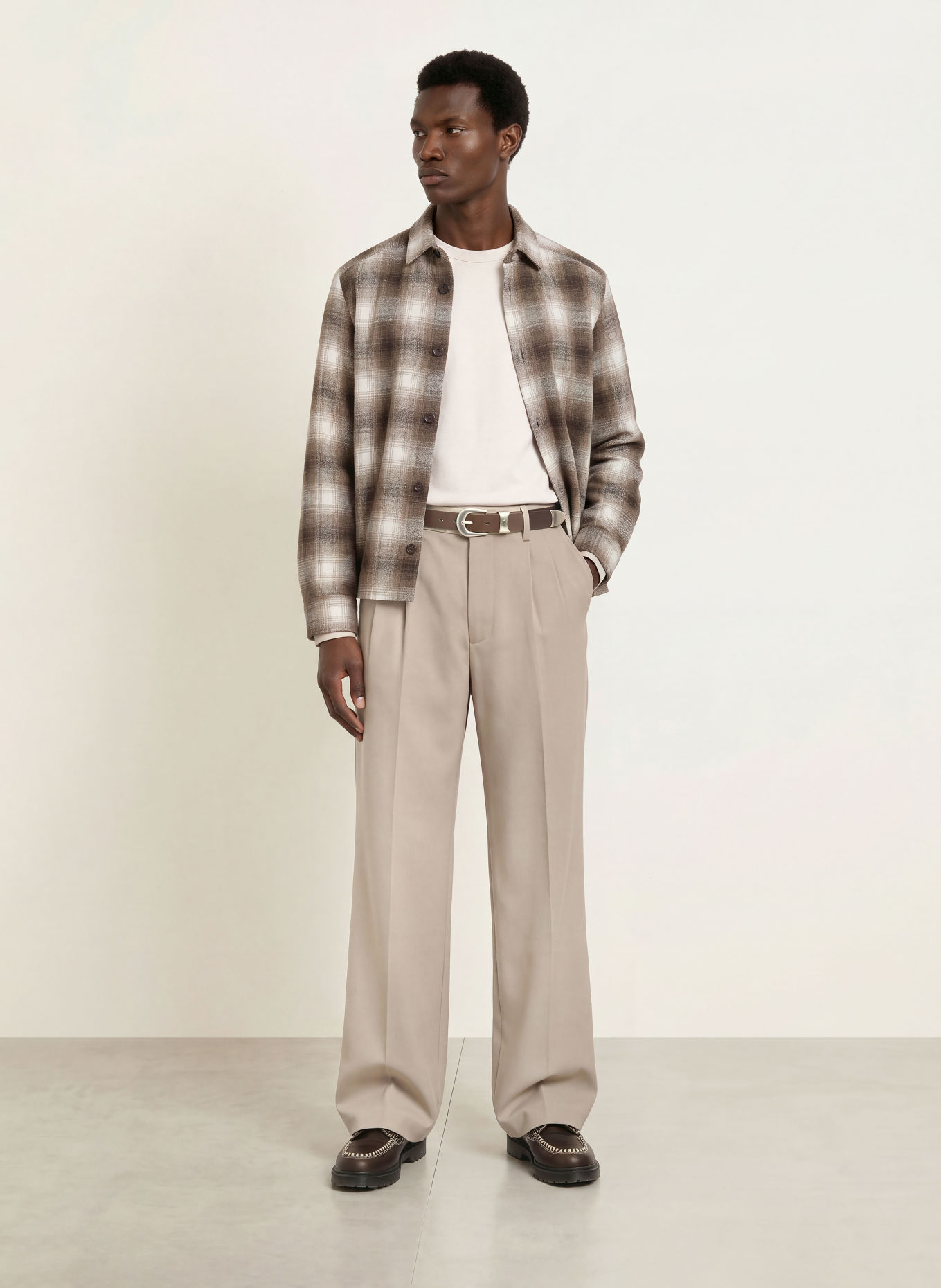 DRYKORN Hose LEEK WIDE Regular Fit: BEIGE