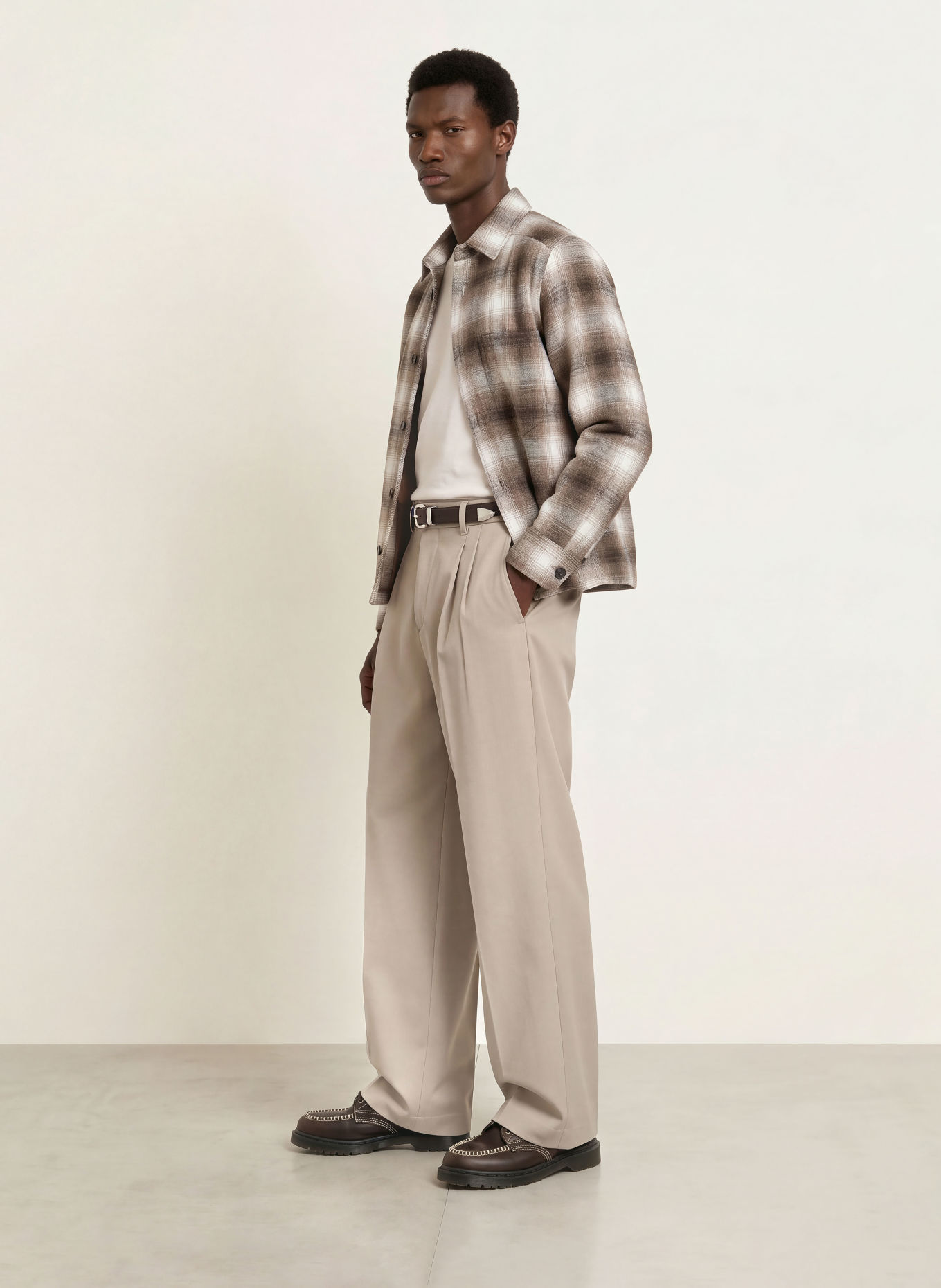 DRYKORN Hose LEEK WIDE Regular Fit: BEIGE