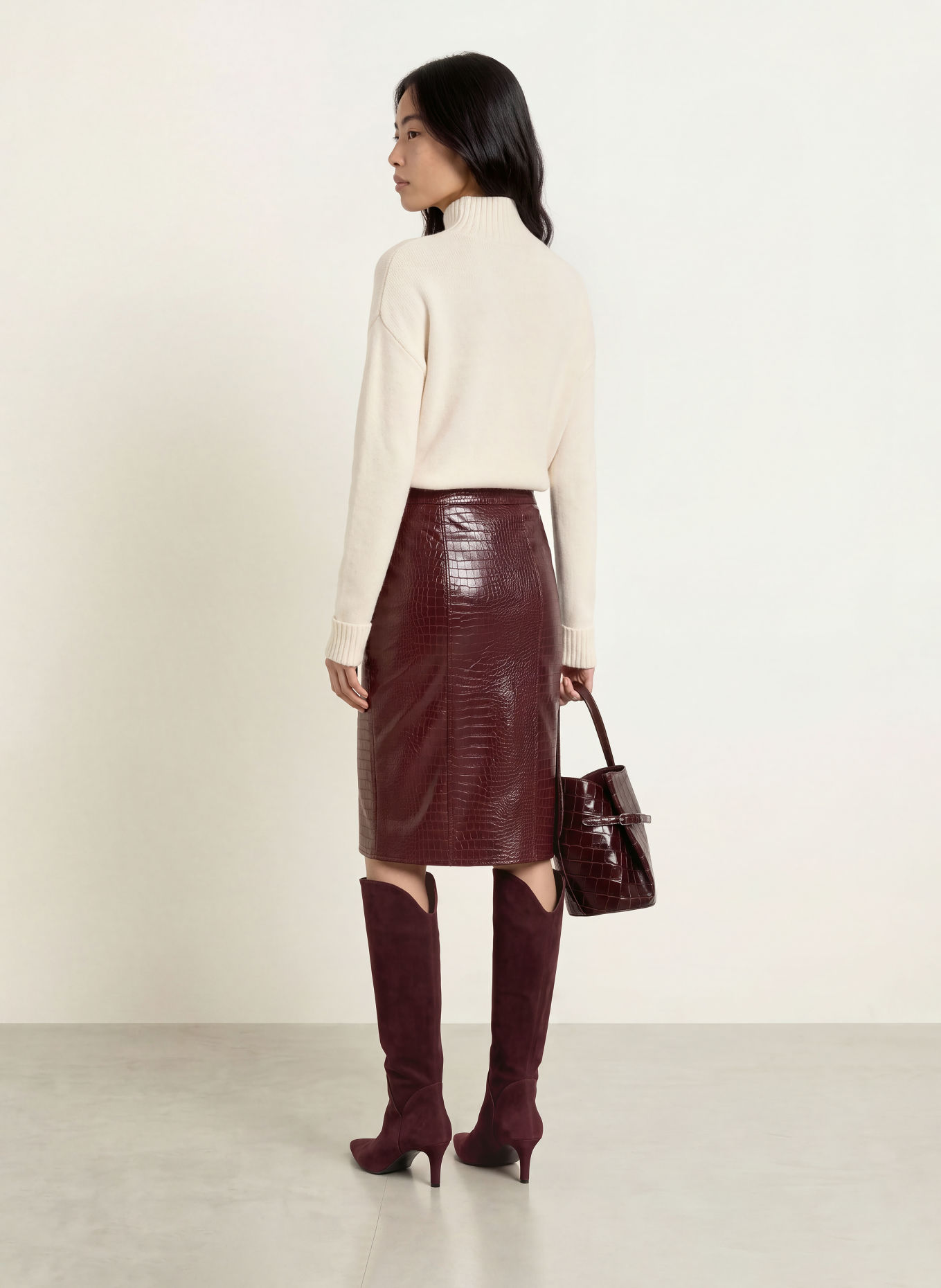 GUESS Knitted bodysuit with cashmere: ECRU