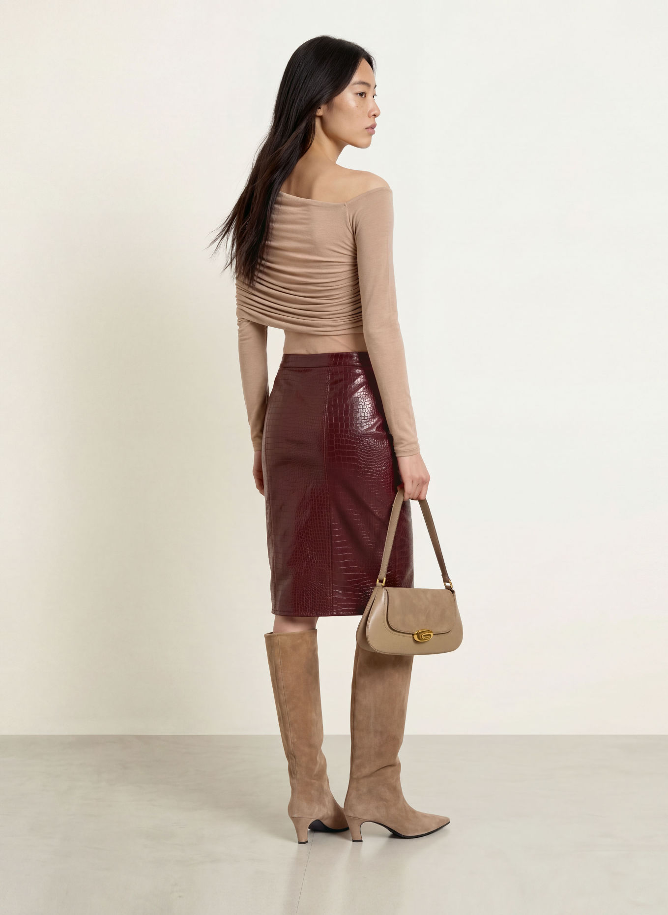 GUESS Bodysuit: TAUPE