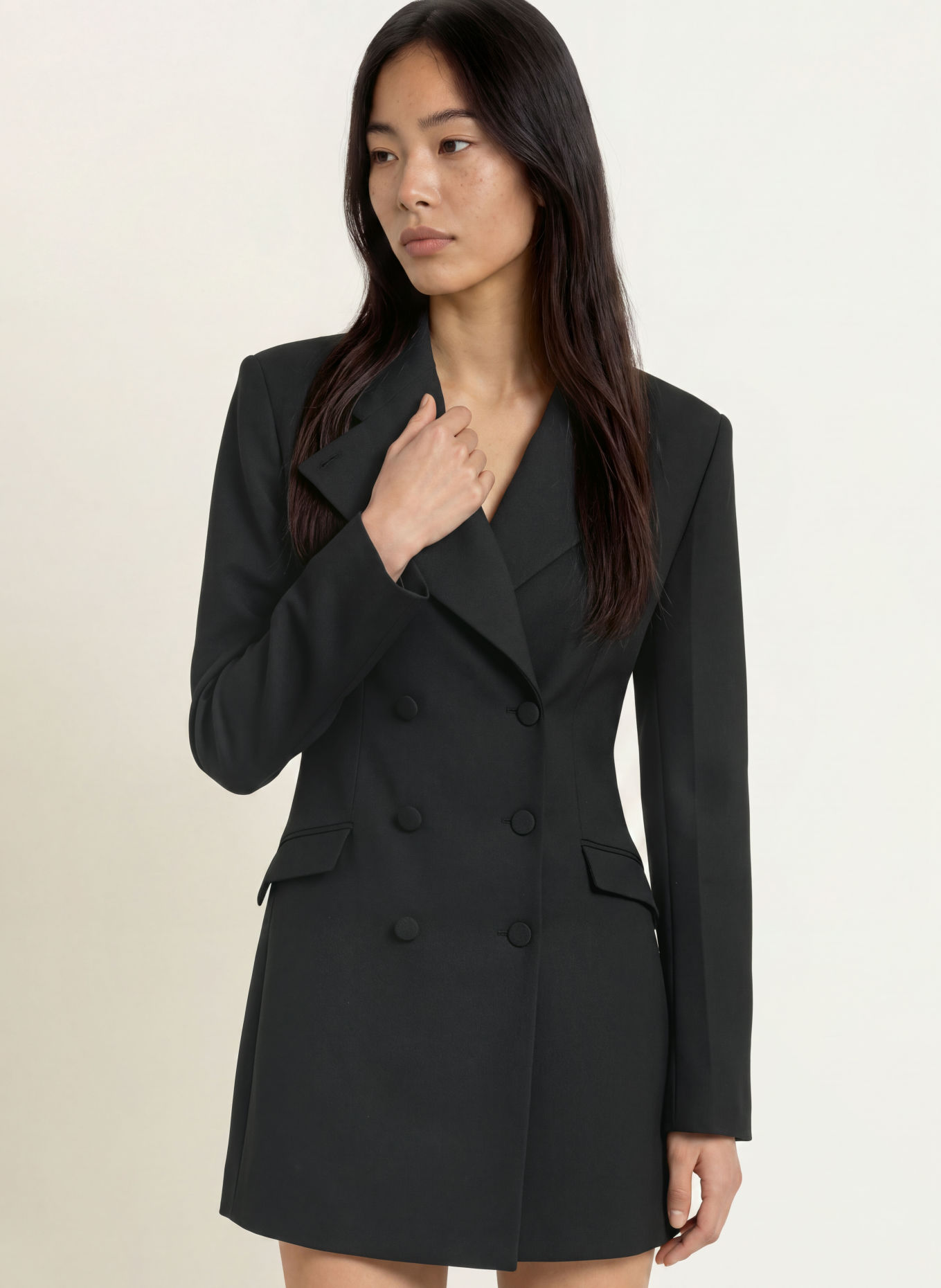 GUESS Blazer dress: BLACK
