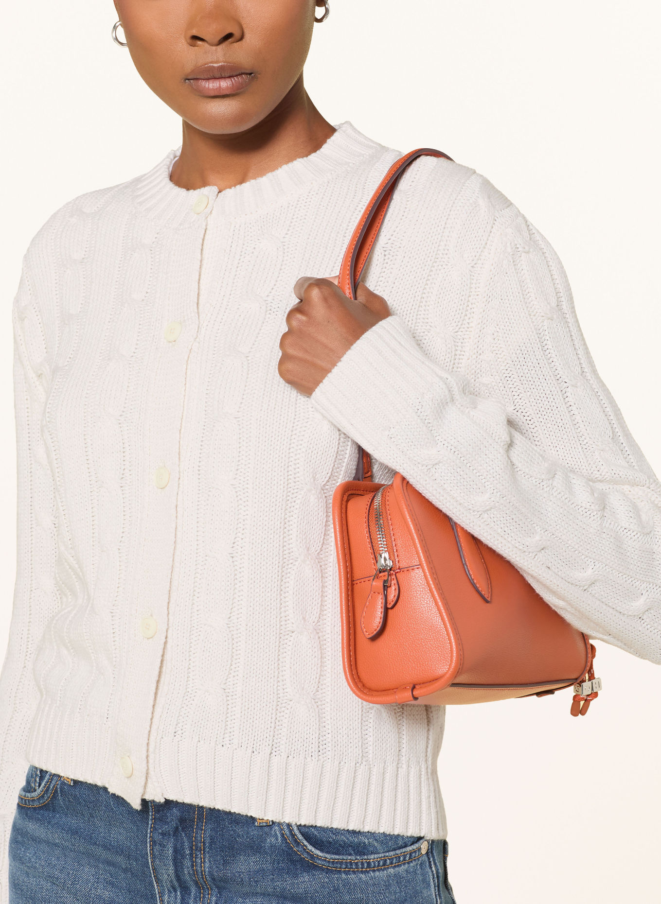 HUGO Strickjacke SBRADINA: ECRU