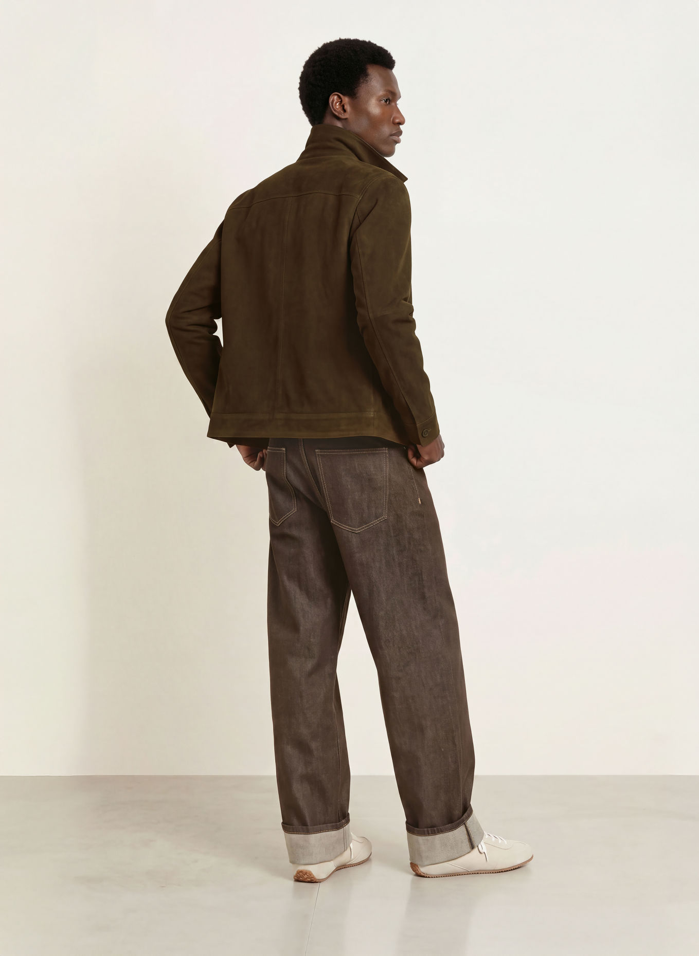DRYKORN RIKKA Leather Jacket: DARK BROWN