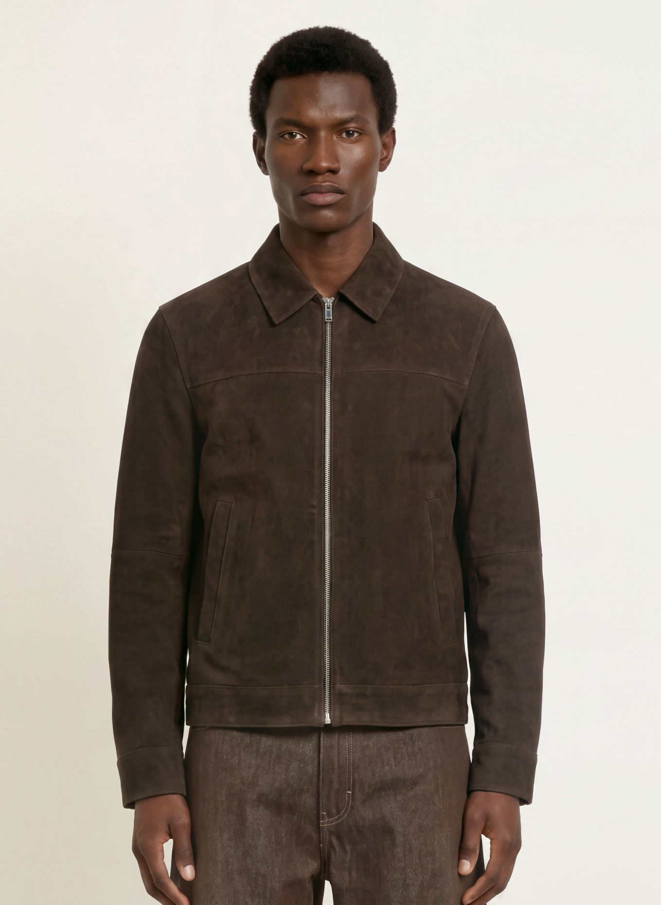 DRYKORN RIKKA Leather Jacket: DARK BROWN