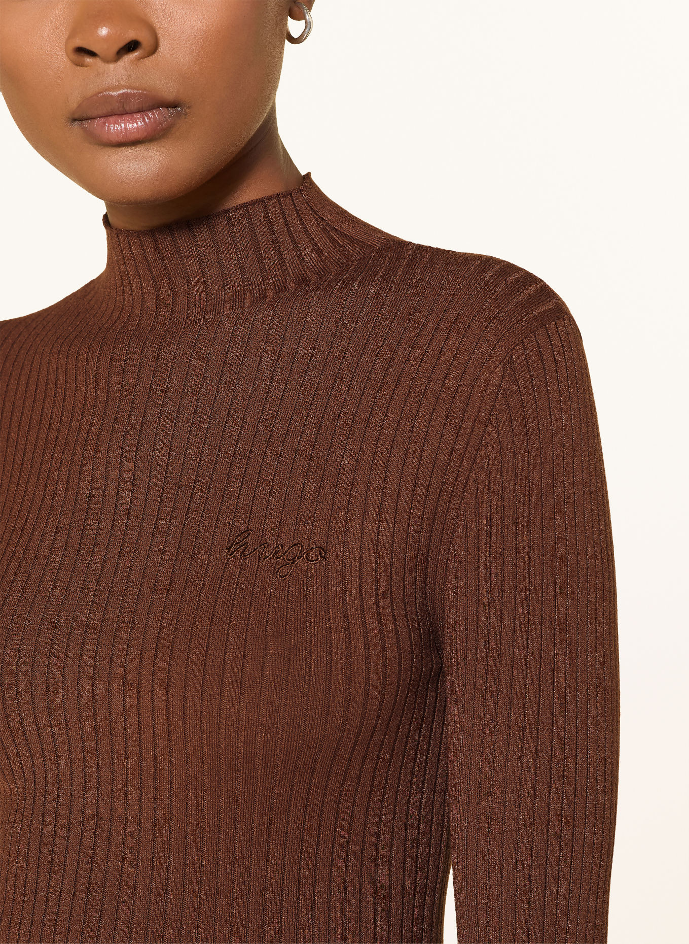 HUGO Pullover SARMIA: DUNKELBRAUN