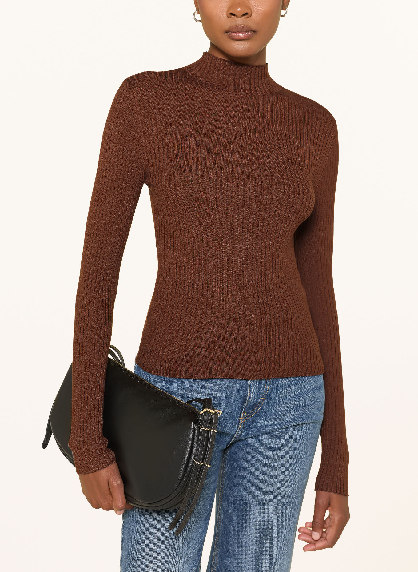 HUGO Pullover SARMIA: DUNKELBRAUN