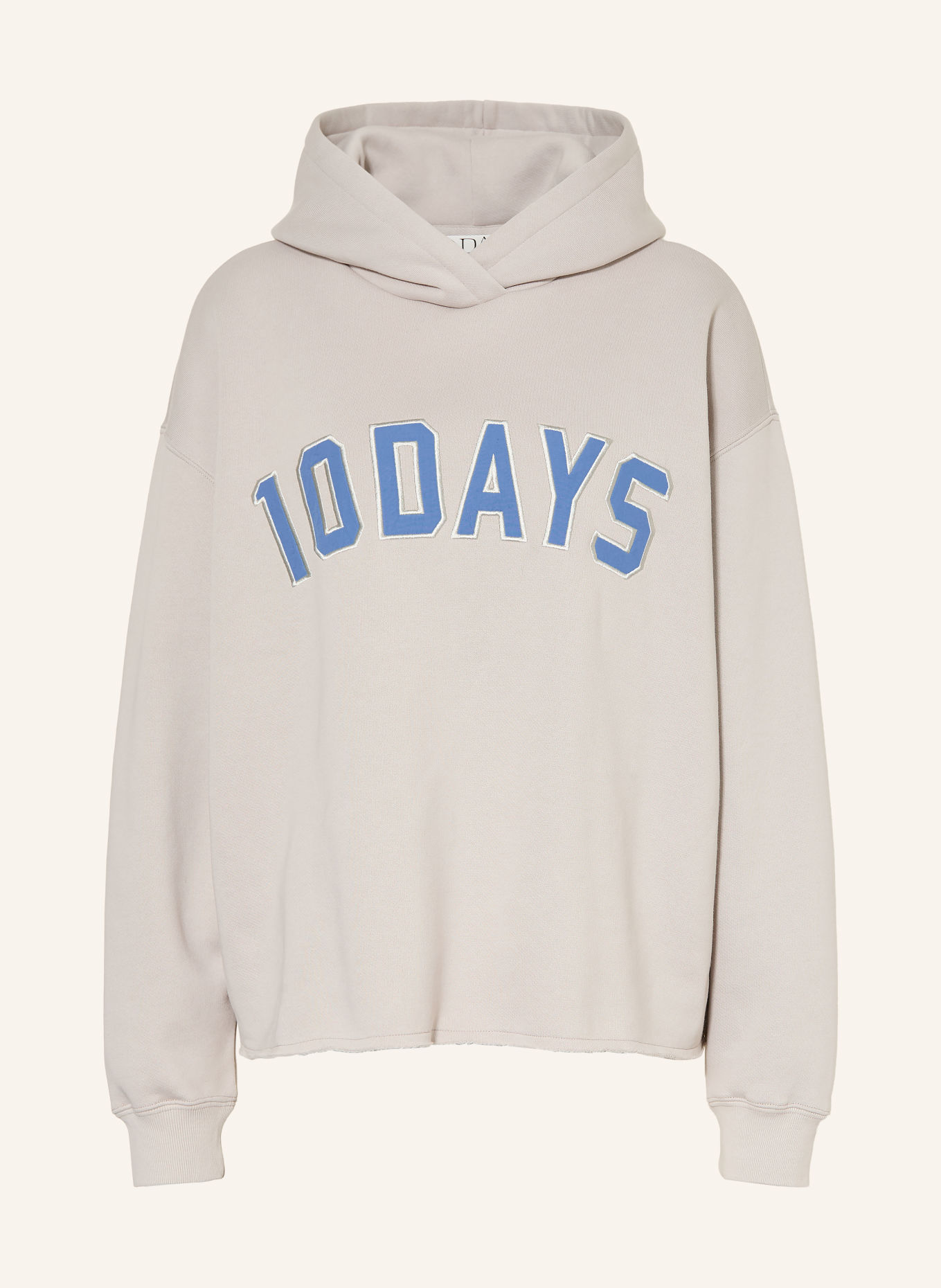 10DAYS Bluza z kapturem: JASNOCZARY / NIEBIESKI
