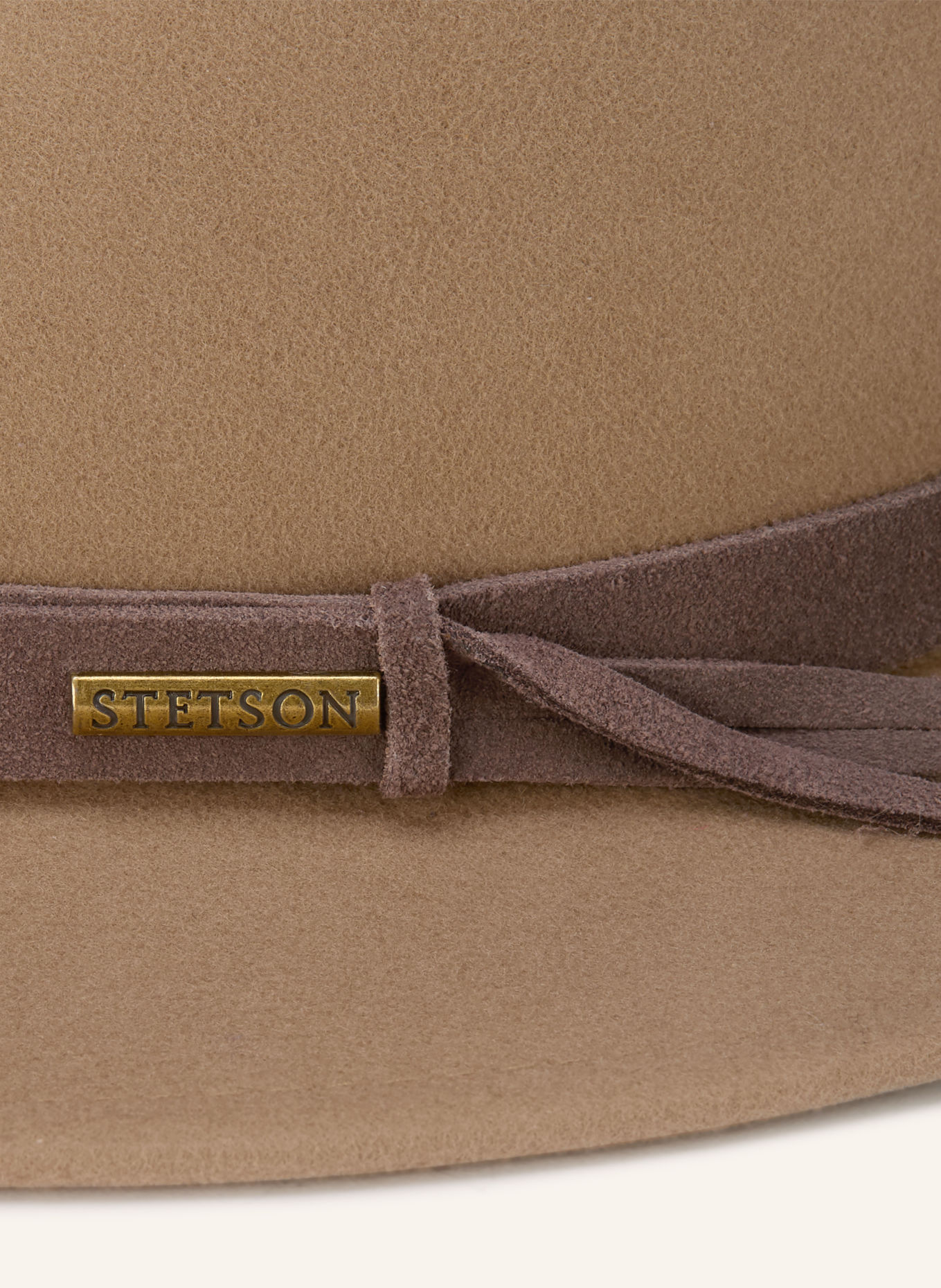 STETSON Hut: BEIGE / DUNKELBRAUN