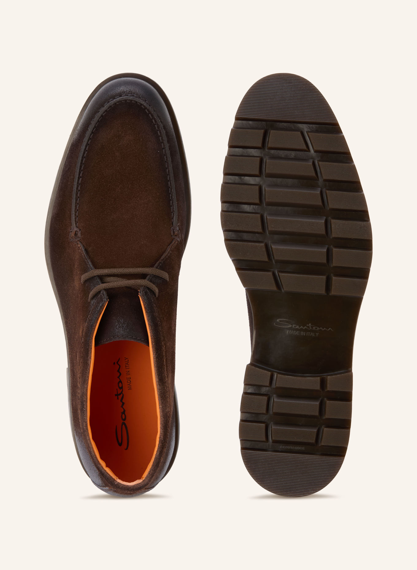 Santoni Lace-up shoes ROCK: DARK BROWN